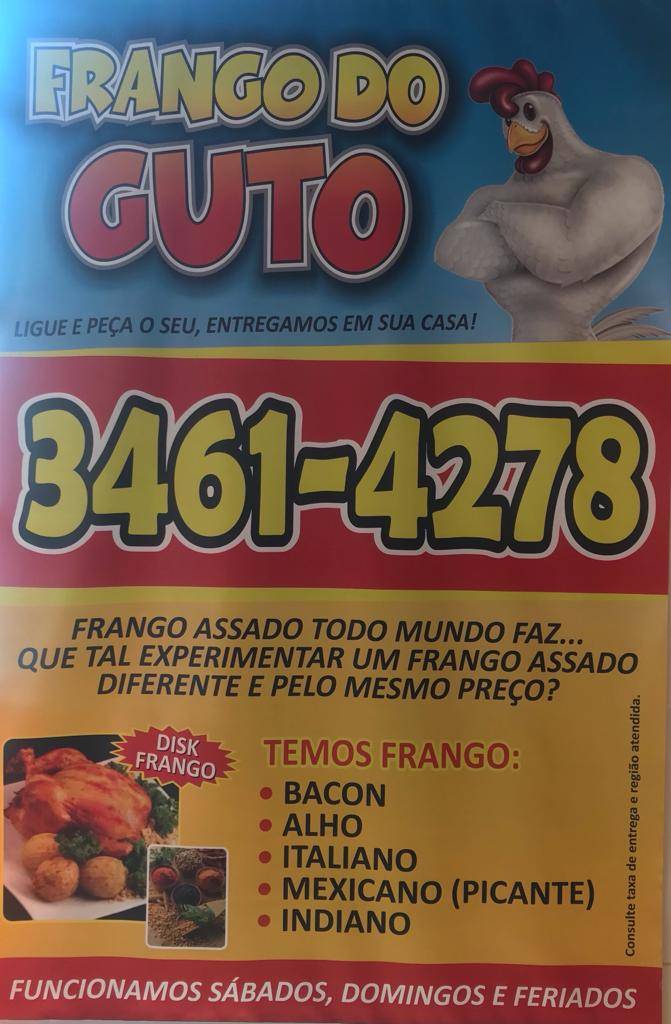 Frango do Guto cardápio