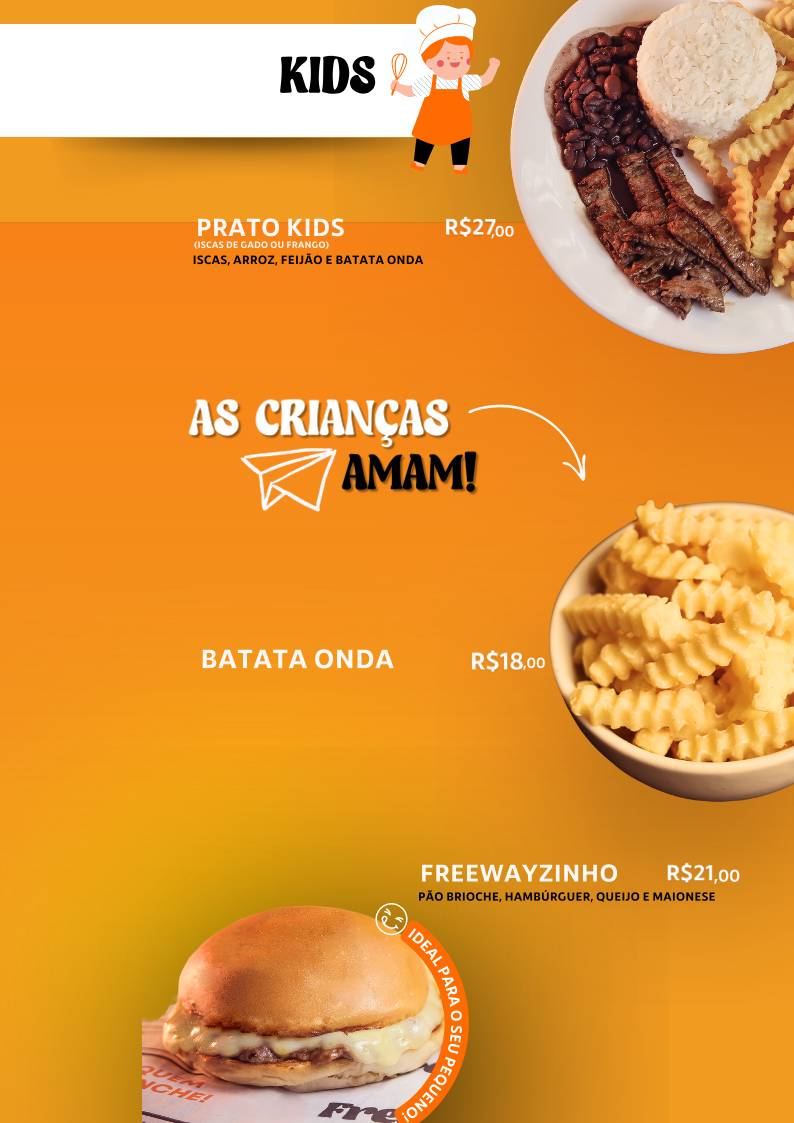 Free Way Lanches cardápio