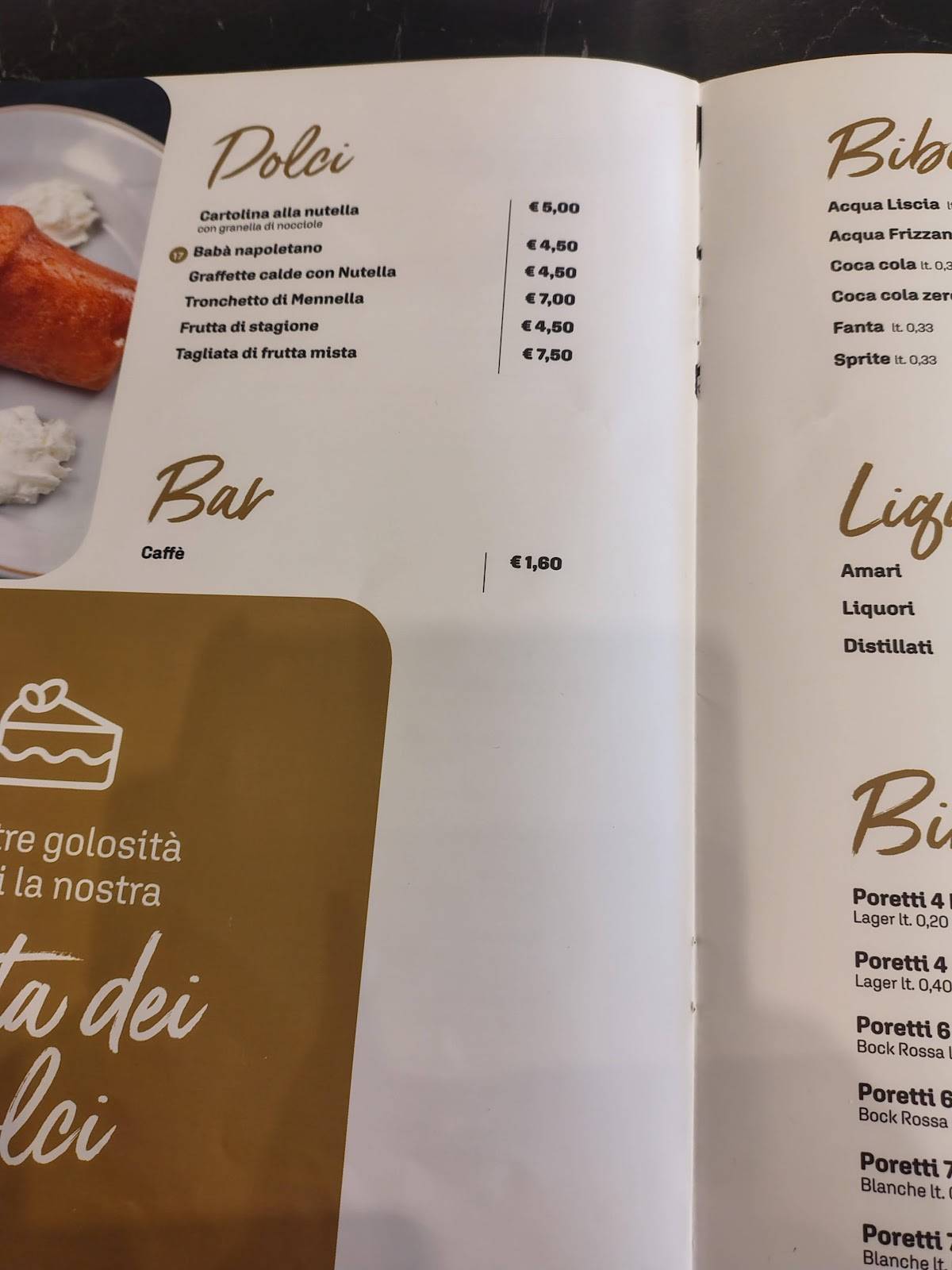 Menu di Fresco Trattoria Pizzeria Napoli Centrale 