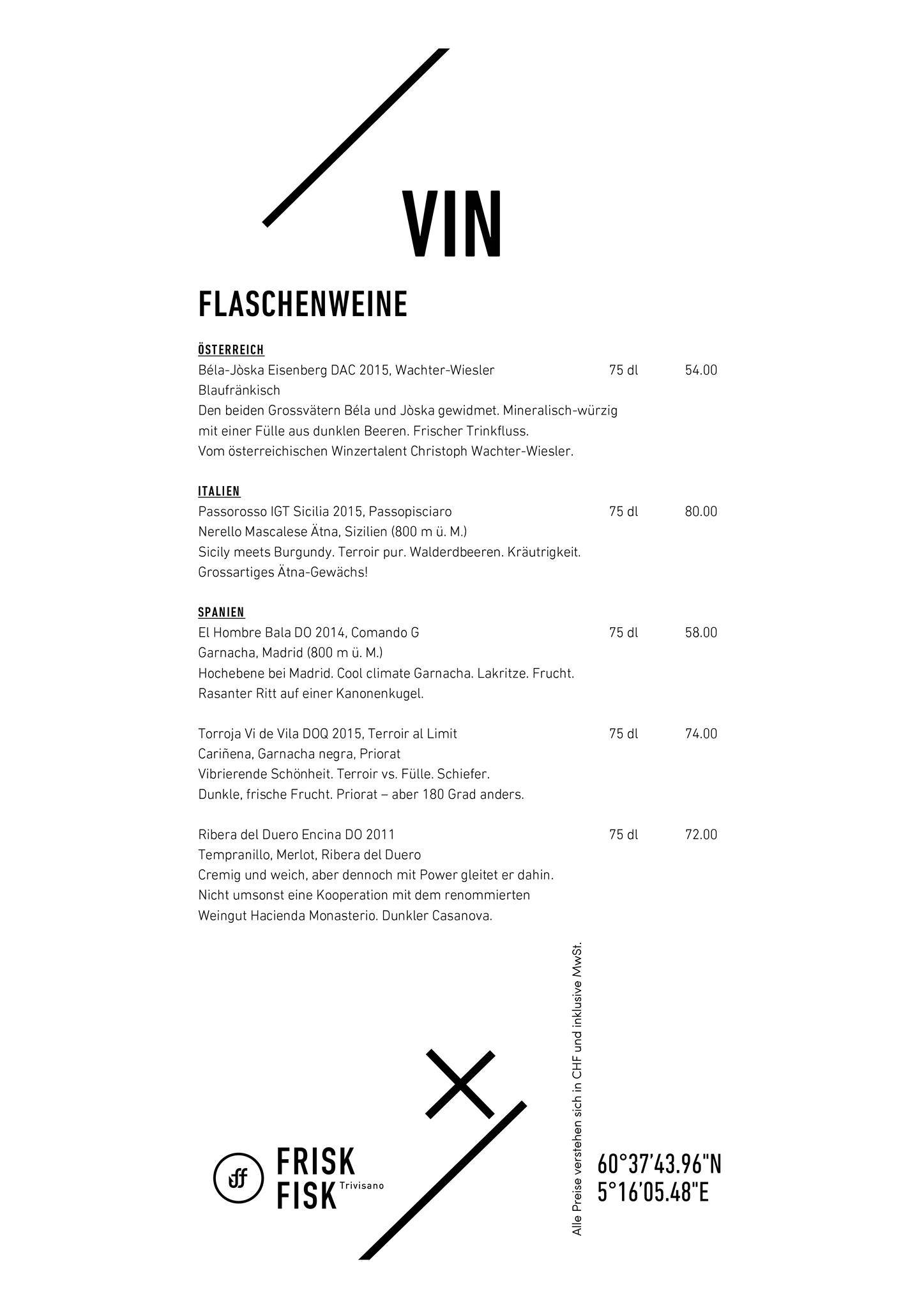 Menu di Frisk Fisk 