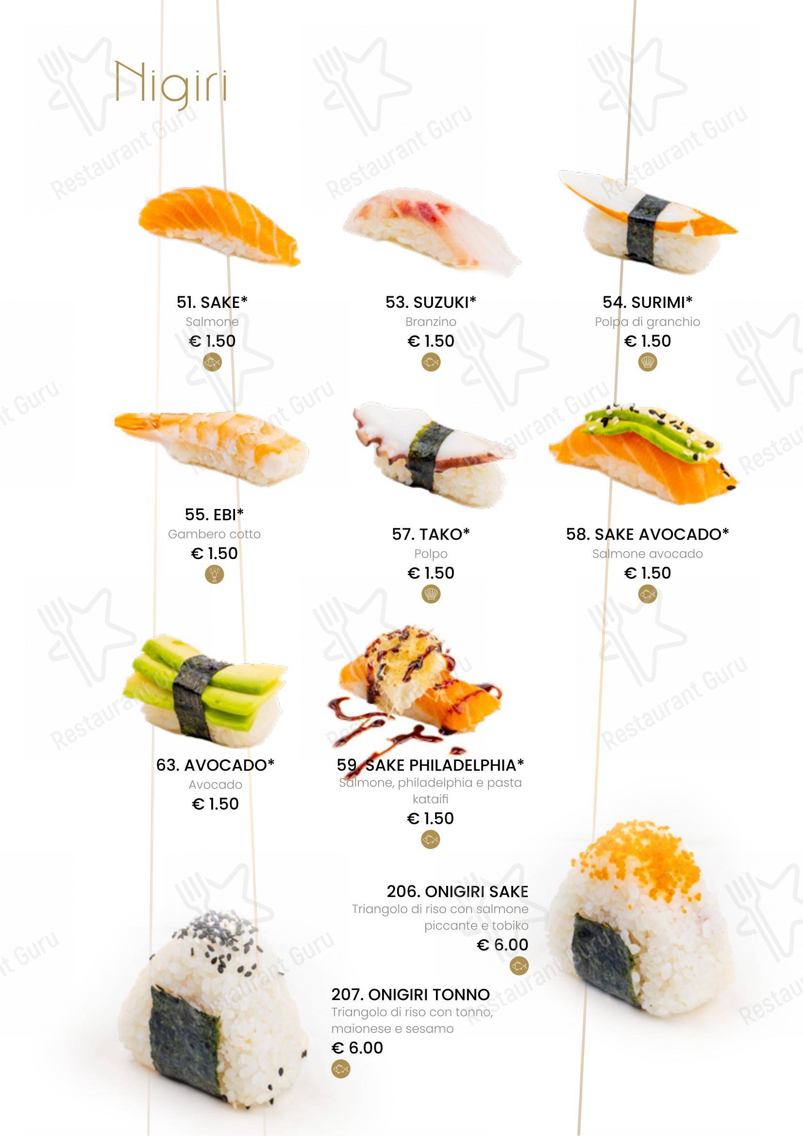 Основное меню per Ristorante Fuji Sushi in Vercelli