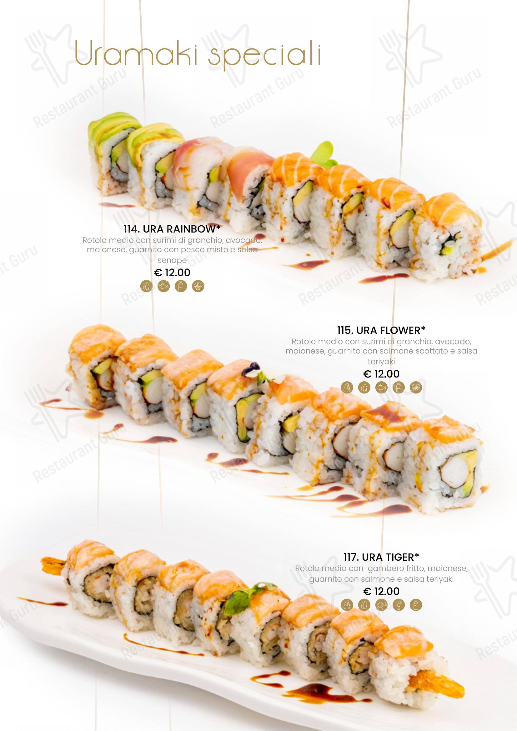 Ristorante Fuji Sushi in Vercelli - Основное меню