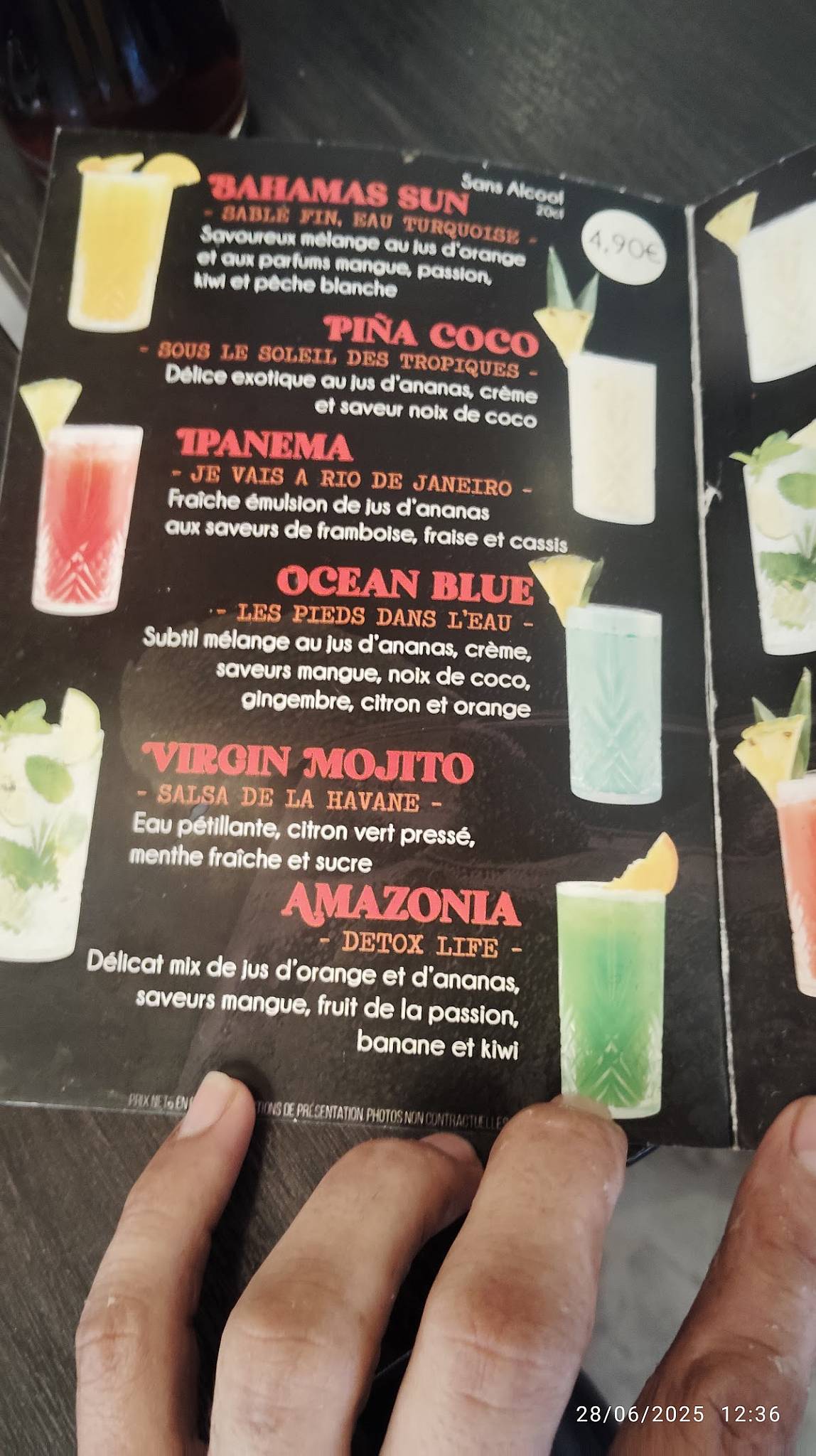 Menu de Fujin