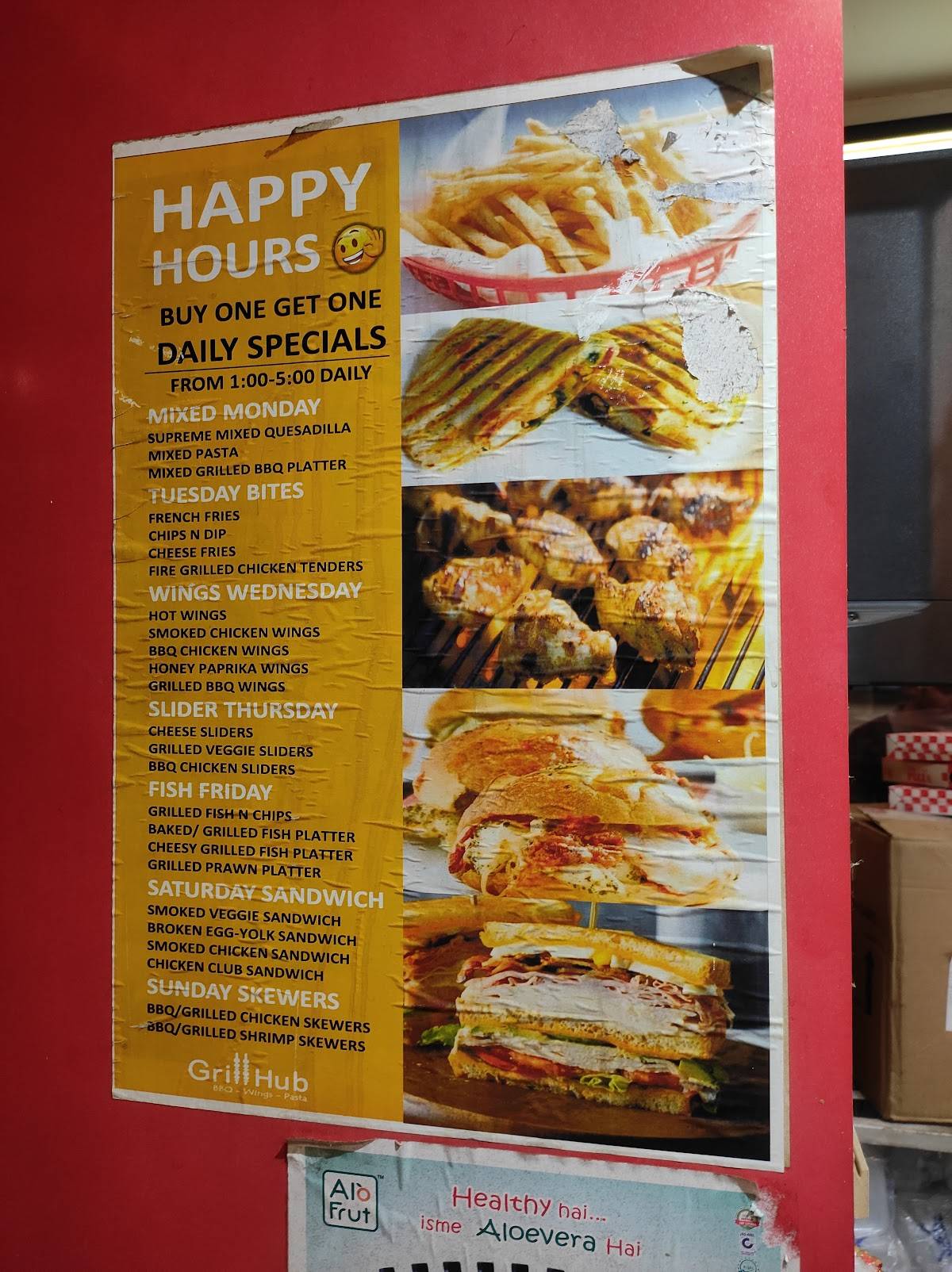 GRILL HUB menu