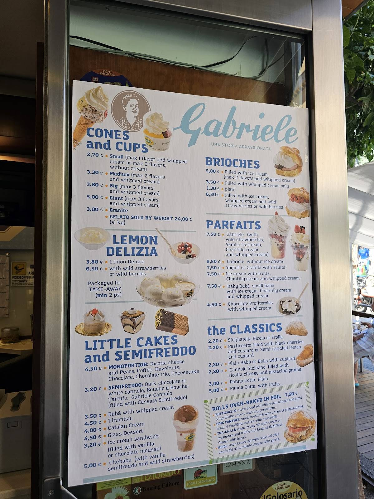 Menu di Gelateria Gabriele 