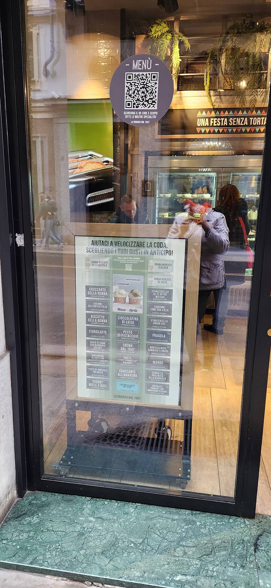 Menu di Gelateria La Romana dal 1947 