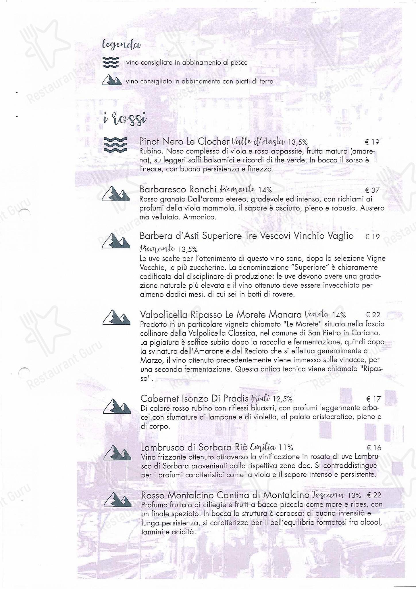 Menu bar per Ristorante Halloween in Genova