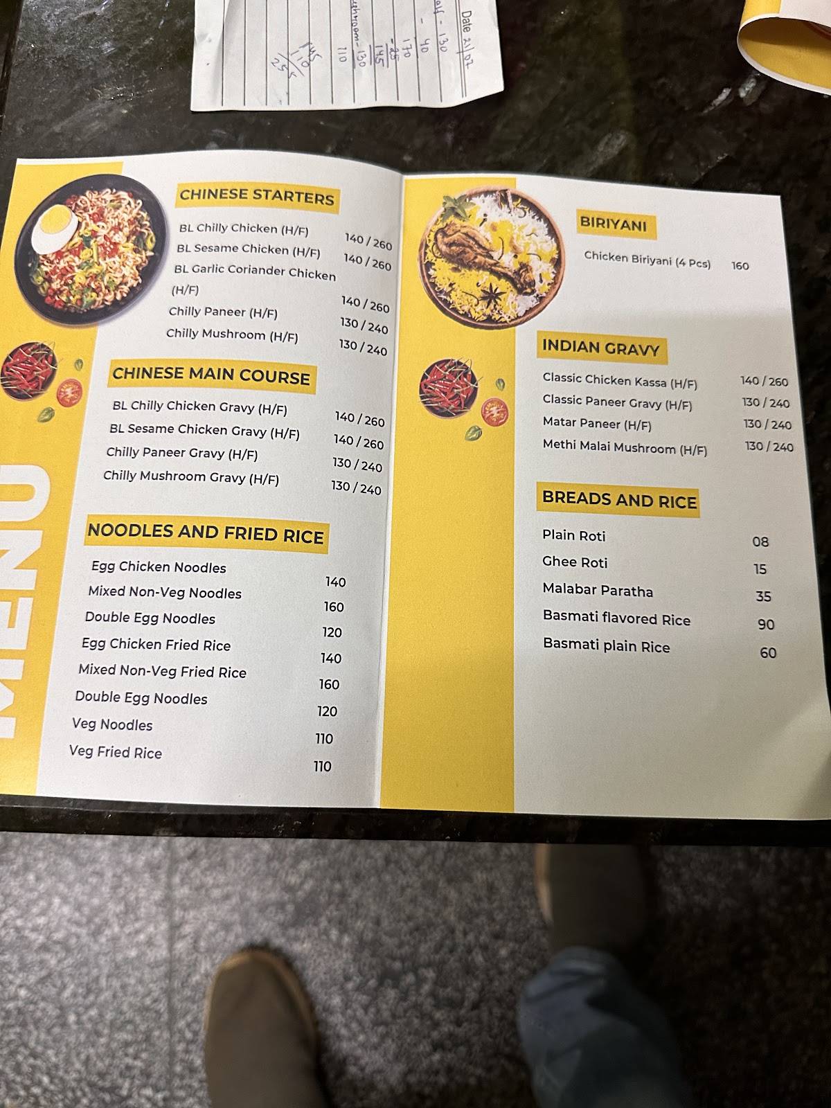 Ghee Roast Kitchen menu