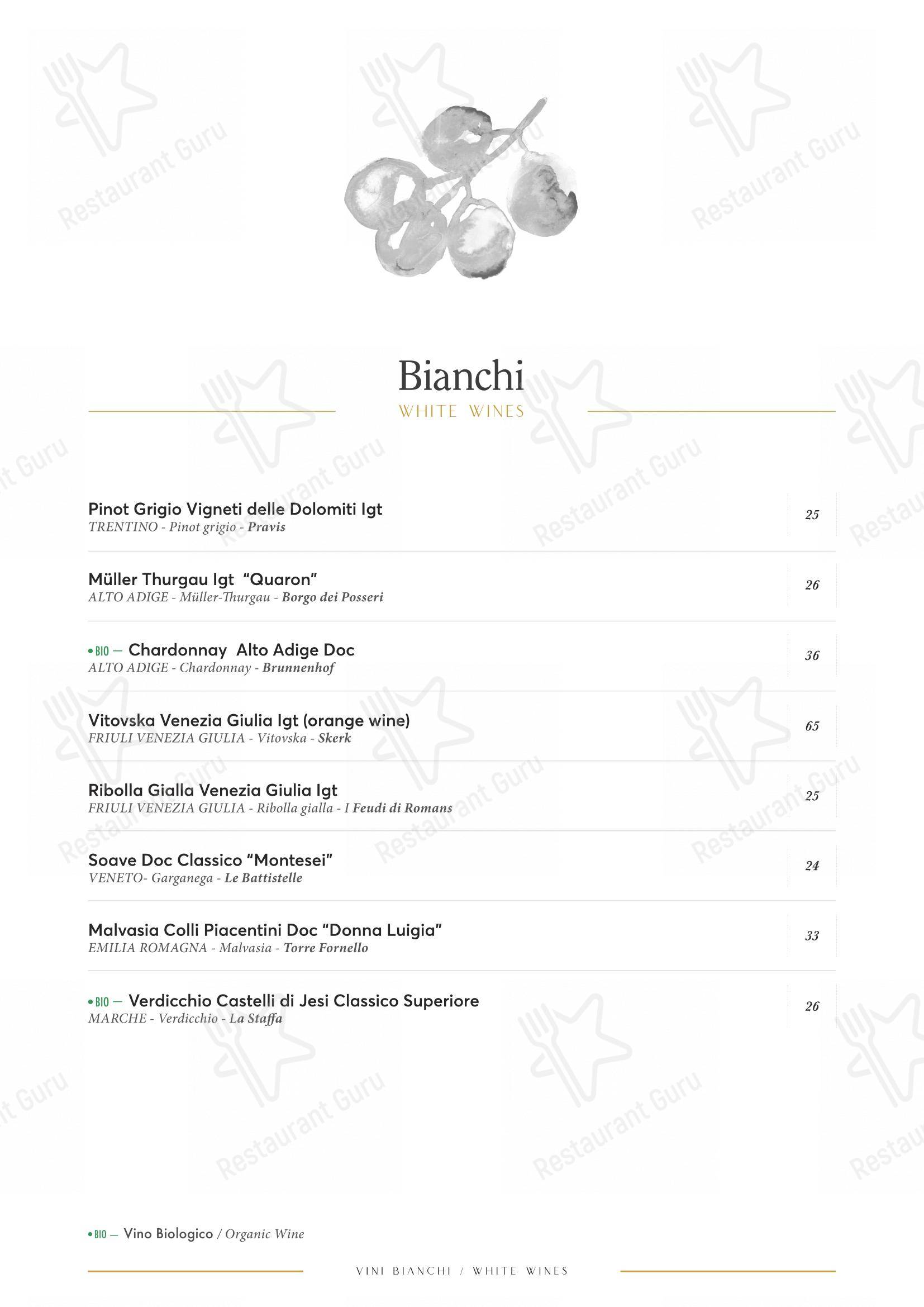 Ginger - Spagna in Roma - Lunch Menu