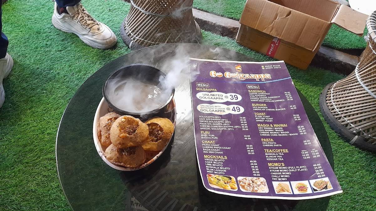 Go Golgaappa menu