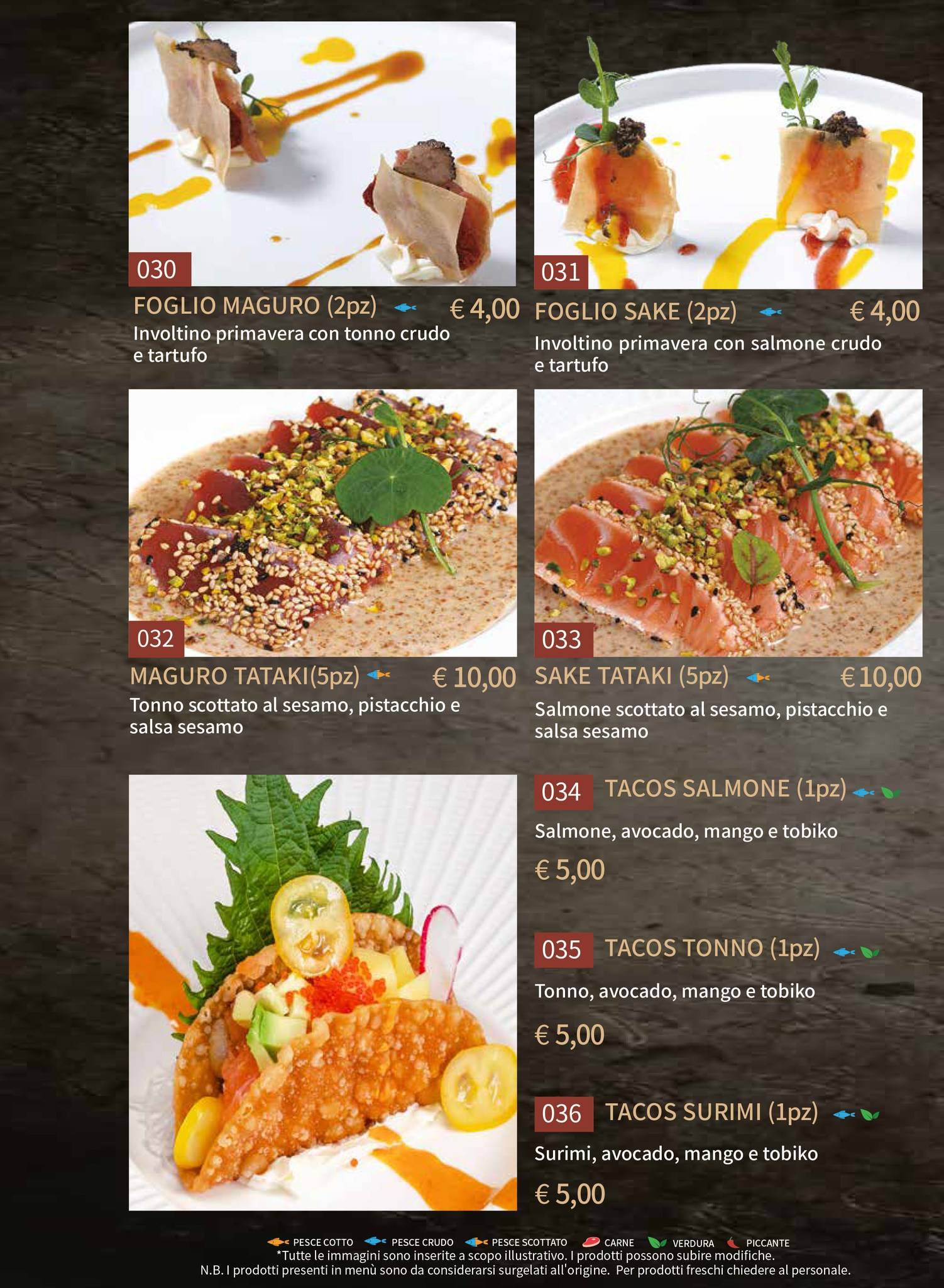 Menu di Gohan Trapani - Ristorante Giapponese 