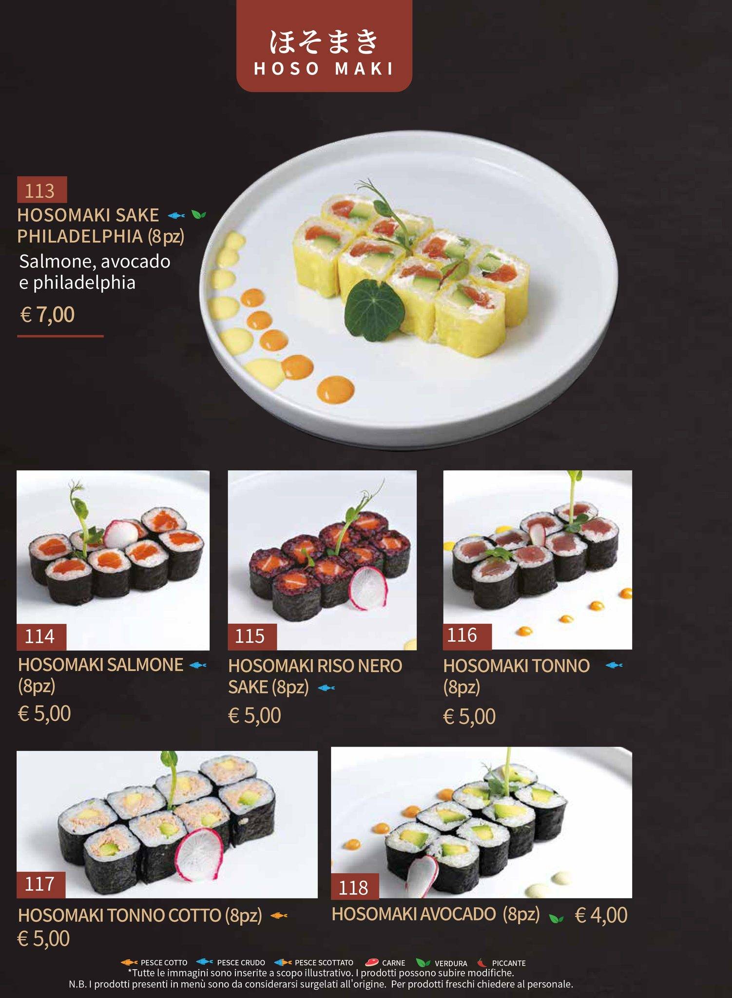 Menu di Gohan Trapani - Ristorante Giapponese 