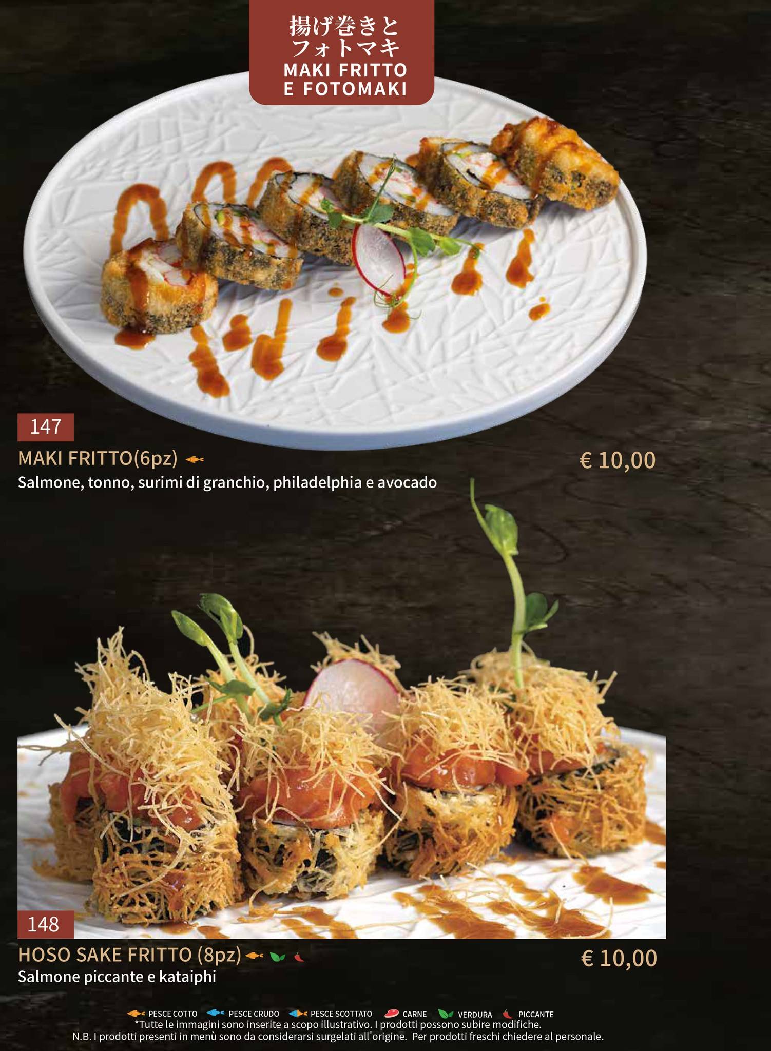 Menu di Gohan Trapani - Ristorante Giapponese 