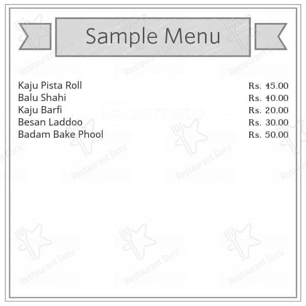 Gokul Bhog menu
