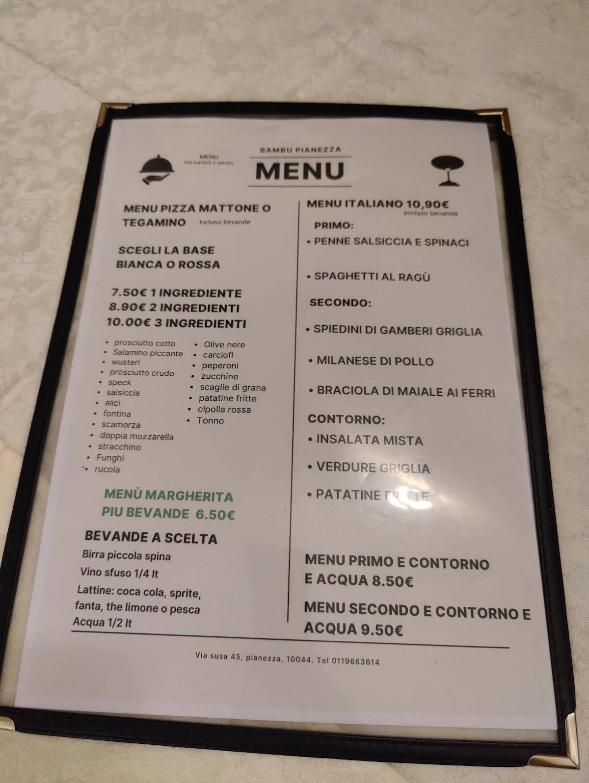 Menu di Grande Bambù 2 