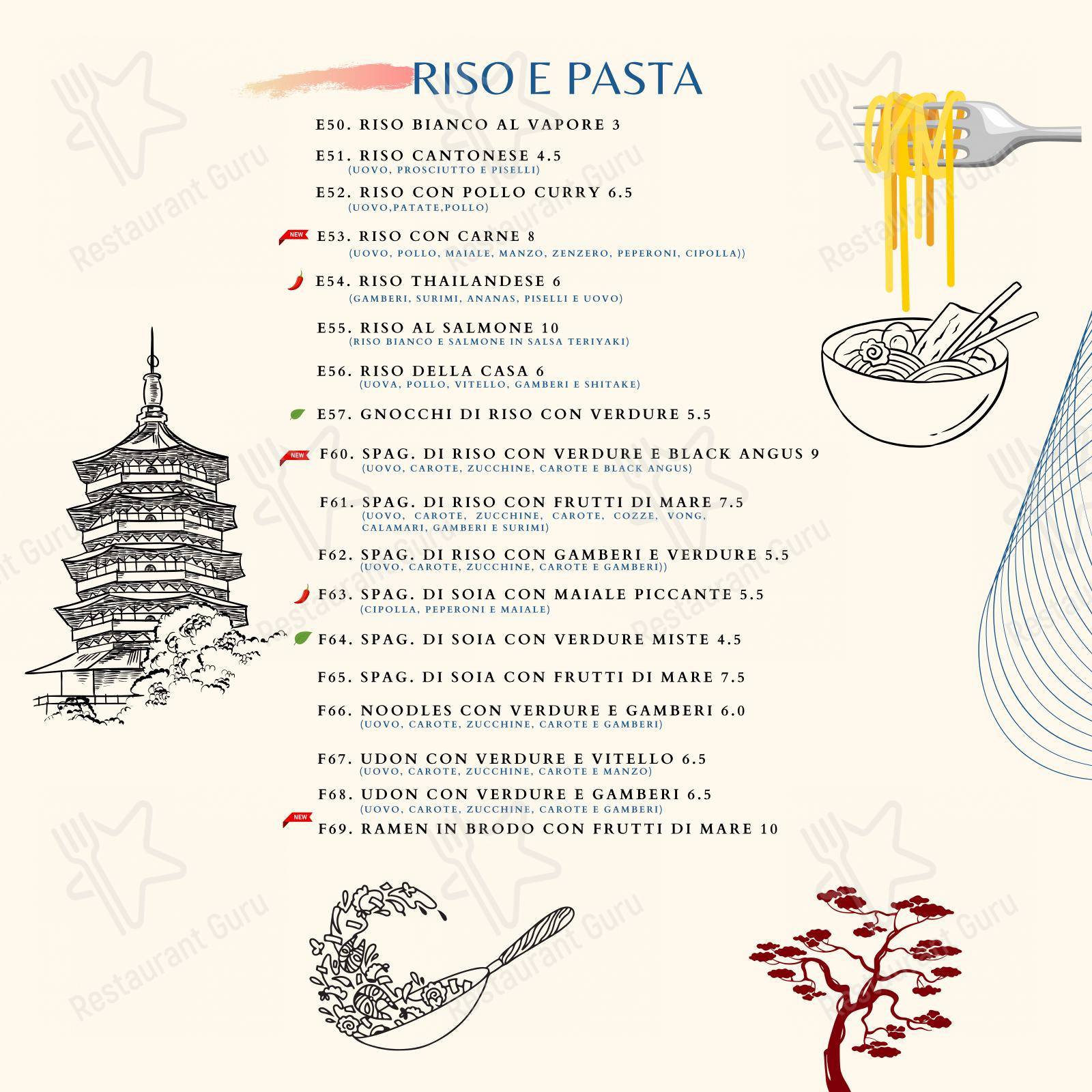 Grande Bambù 2 in Pianezza - Menu