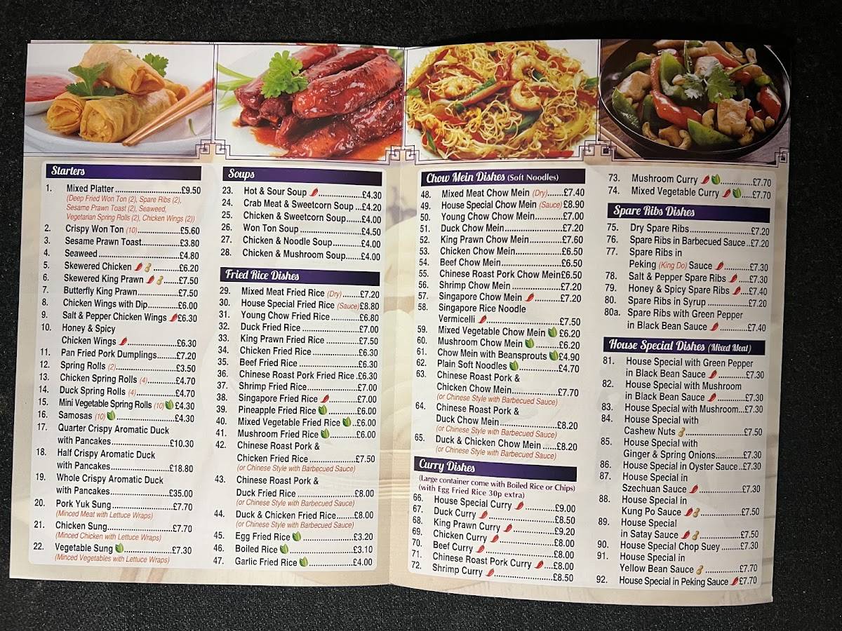 Menu At Great Wall Fast Food Warwick 