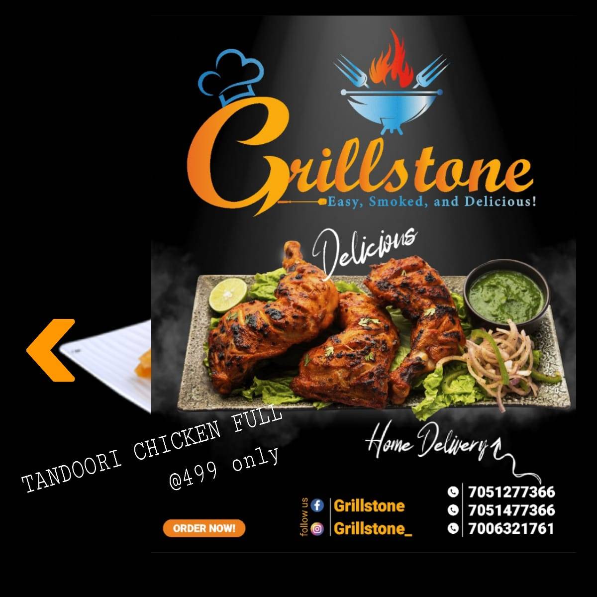 Grillstone Restaurant menu