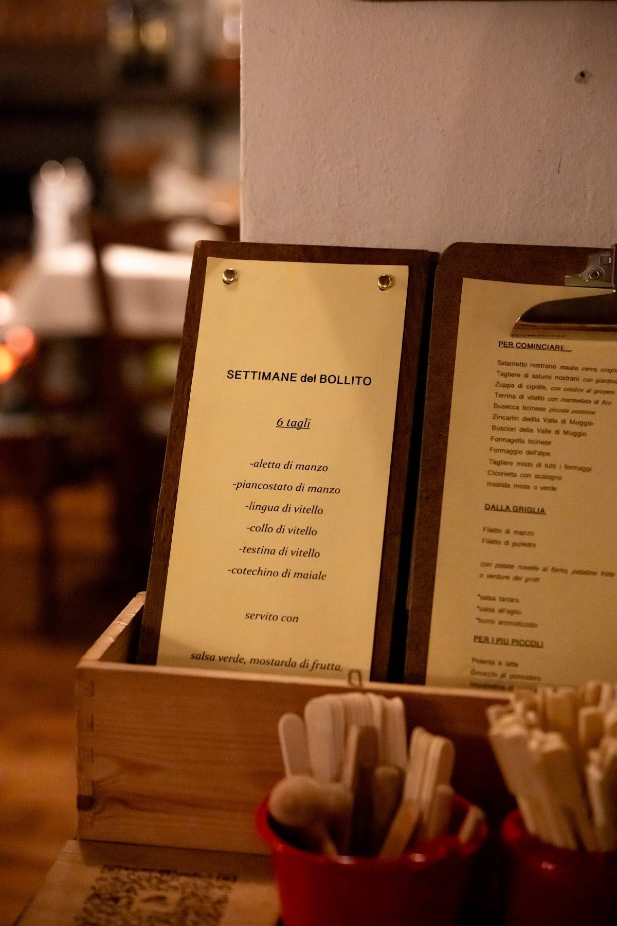 Menu di Grott dal Fuin 