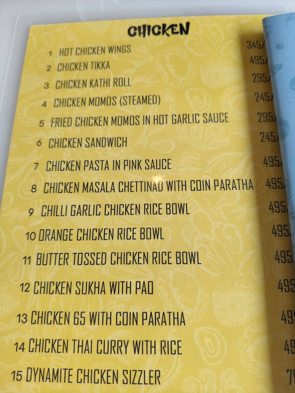 Grubsoul Seafoods menu