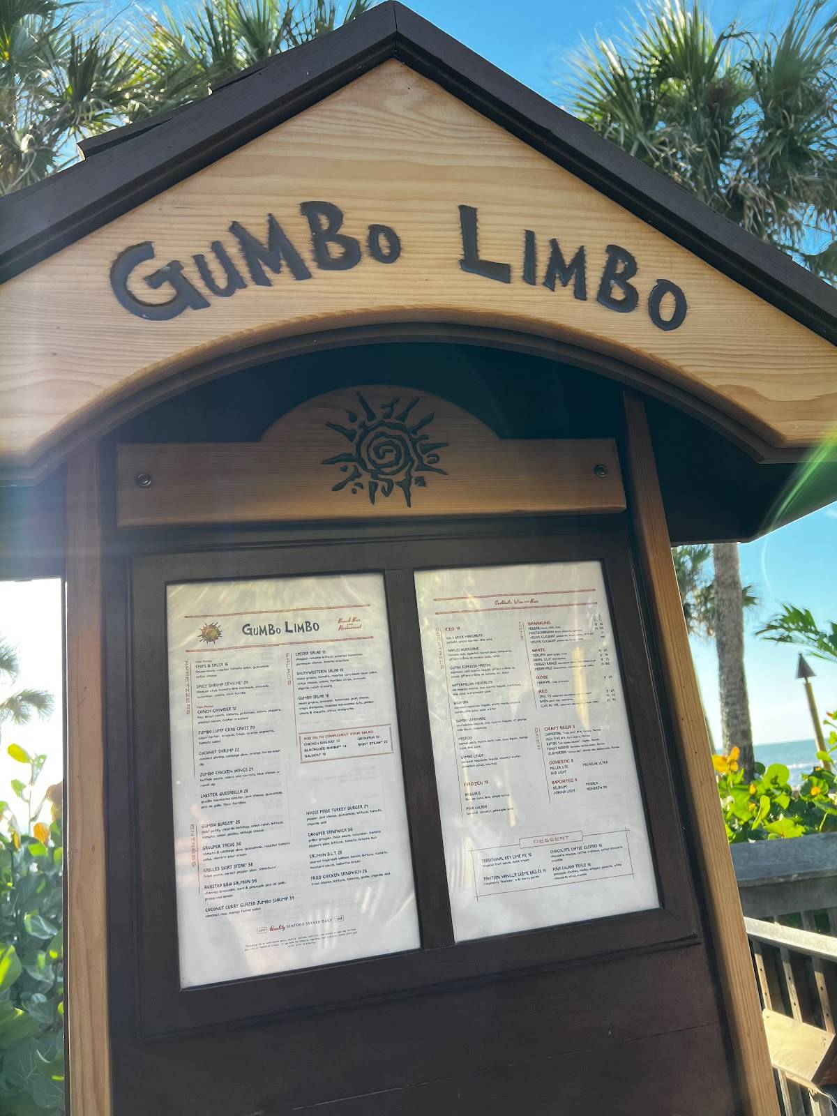 Gumbo Limbo Restaurant Menu - gq9r91o