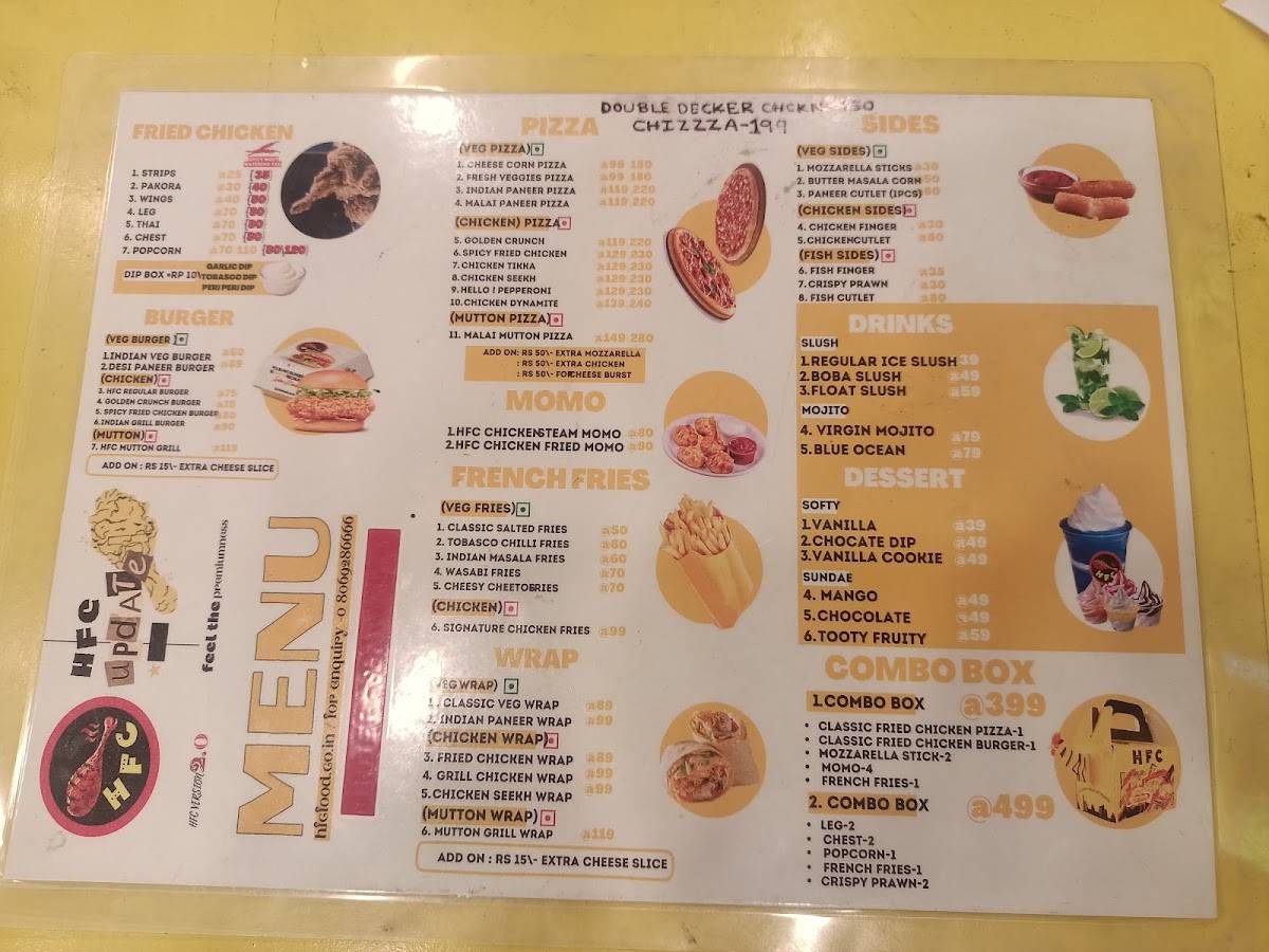 HFC, Aloka menu