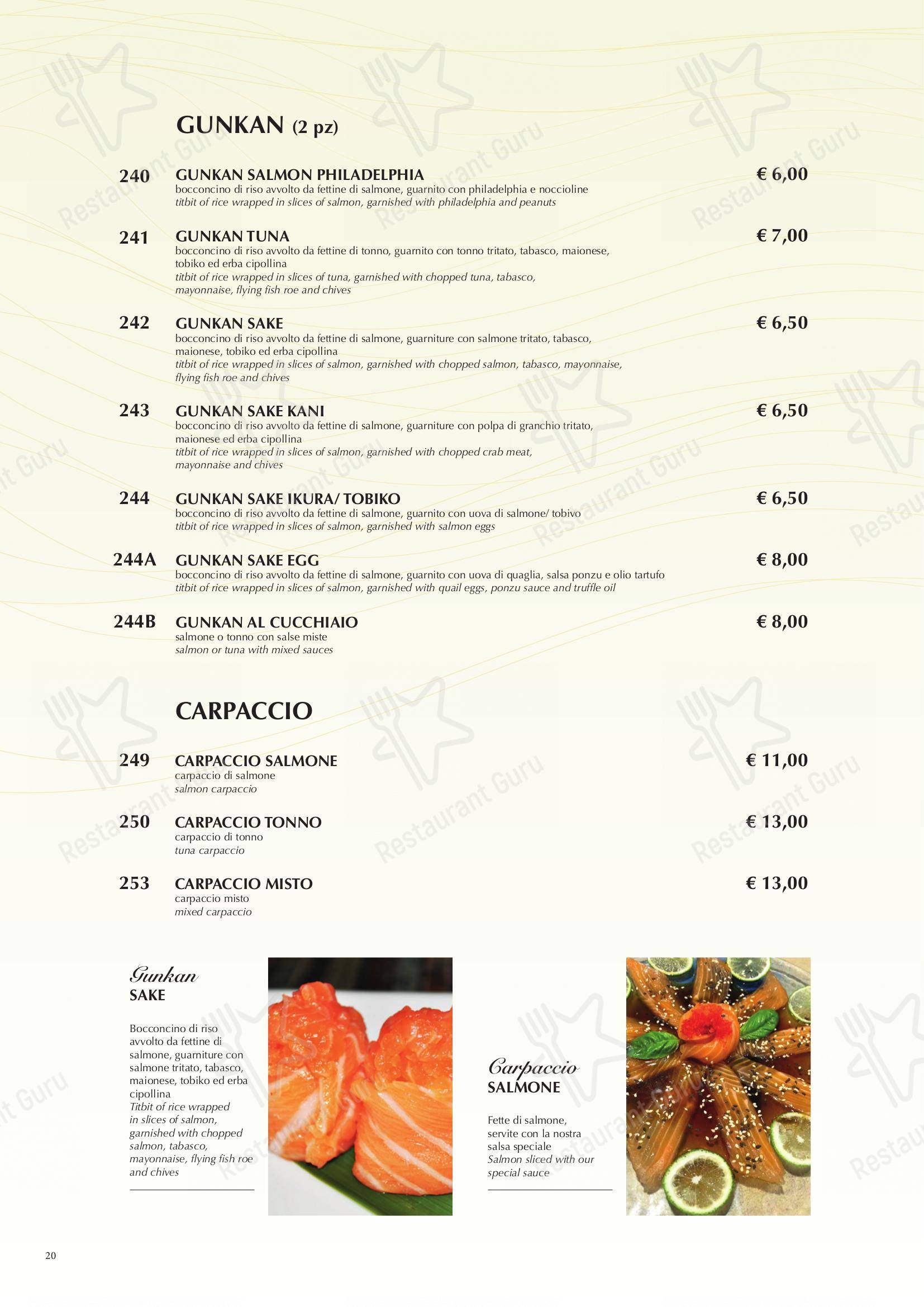 Menu di Haiku Restaurant - Menu