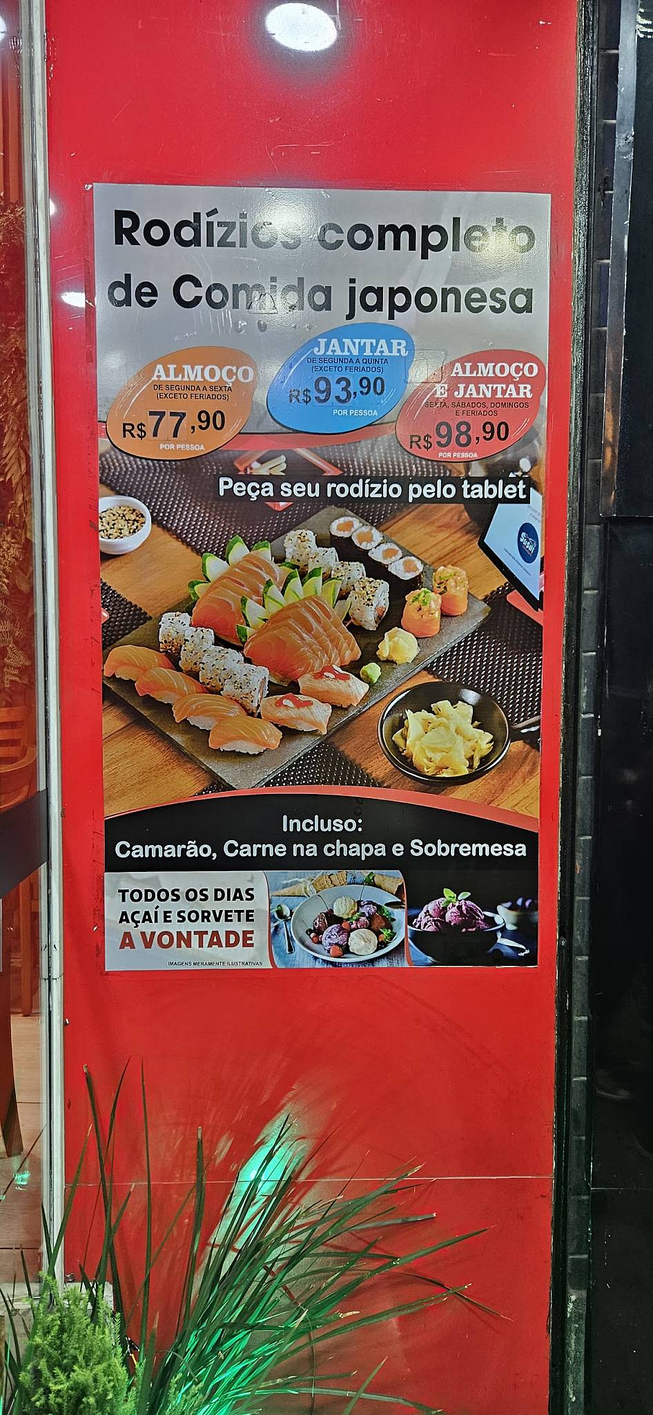 Sushi Tucuruvi cardápio