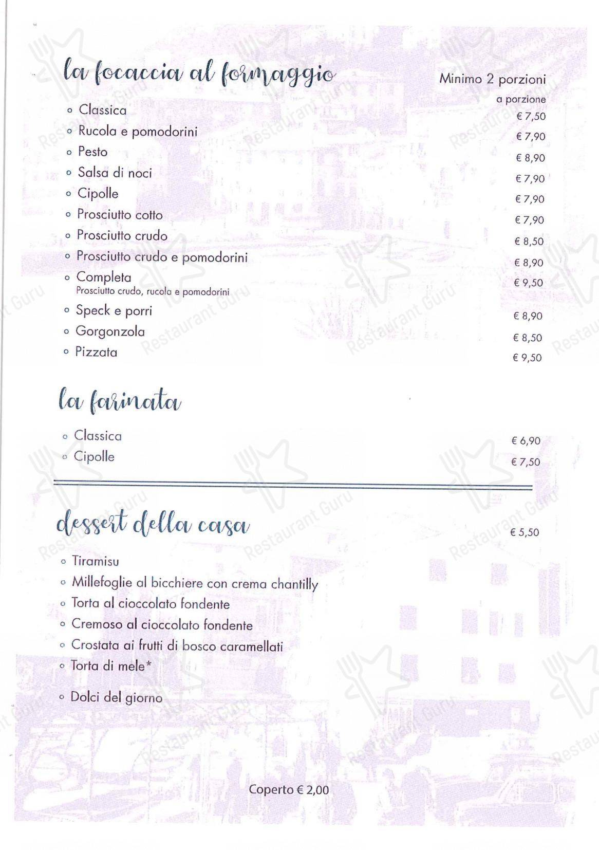 Menu bar per Ristorante Halloween pizzeria