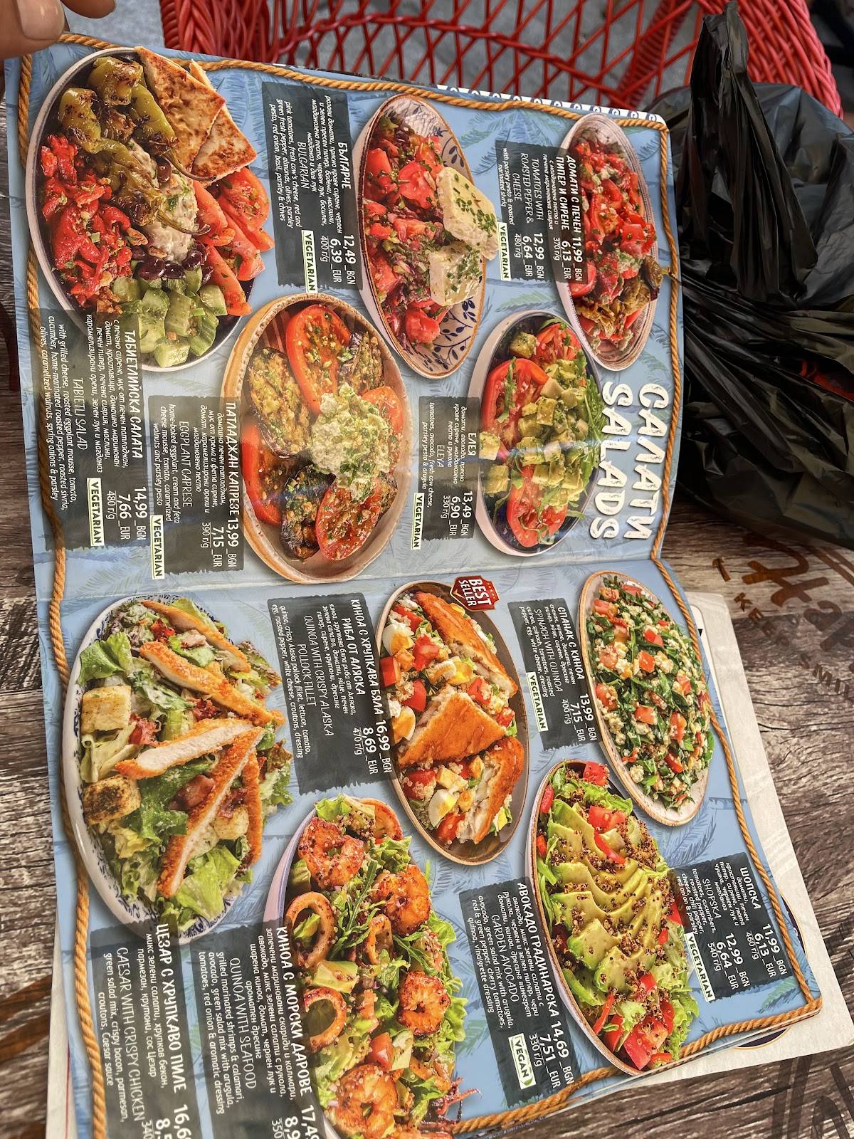 Menu de Happy Bar & Grill