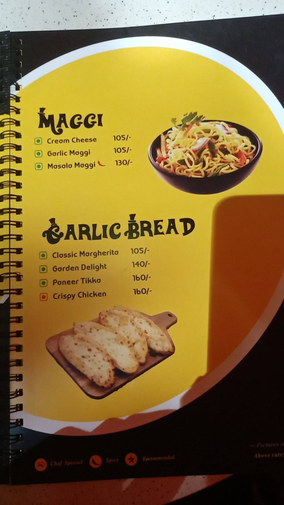 Hashtag Fastfood menu