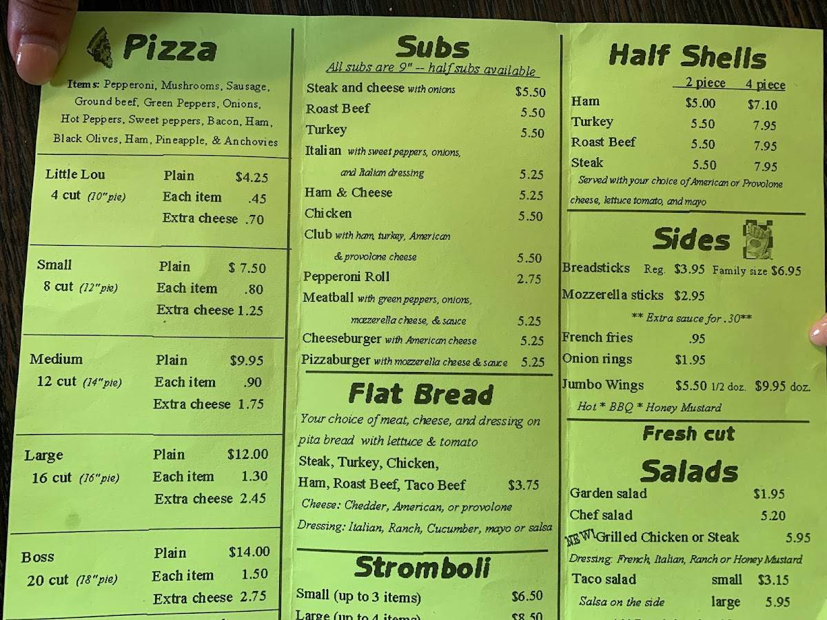 Menu At Hey Pizza Pizzeria Grantsville