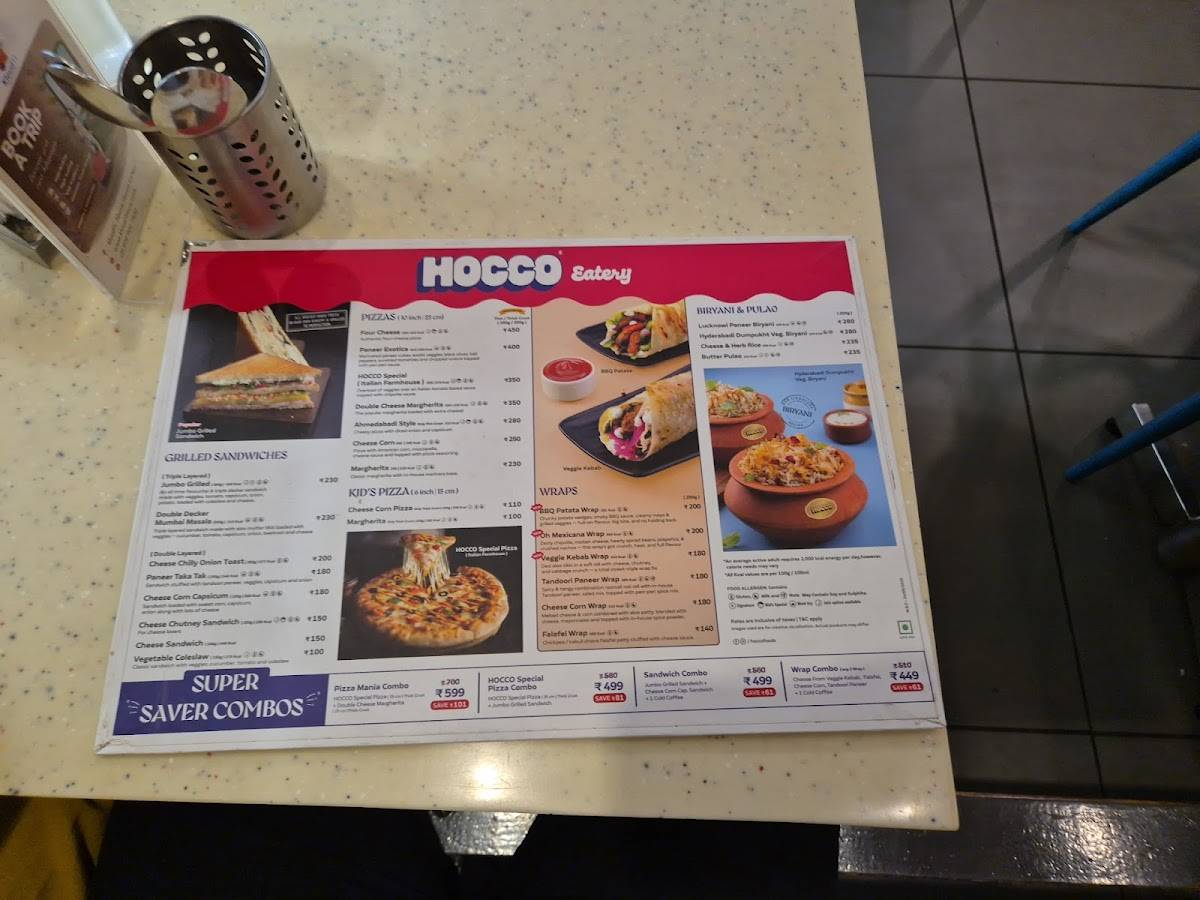 Hocco Eatery Bhavnagar menu