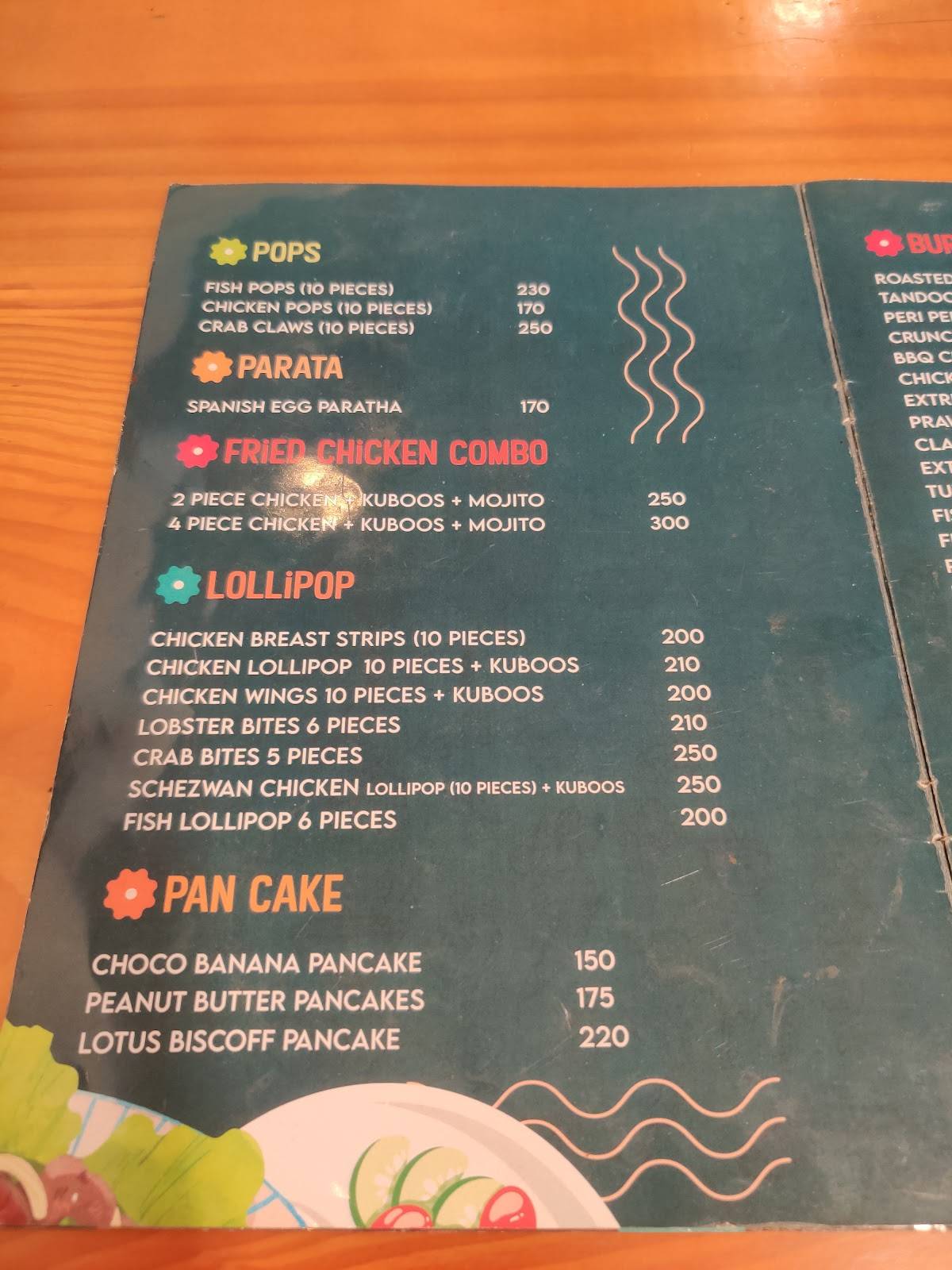 Home Flavours menu