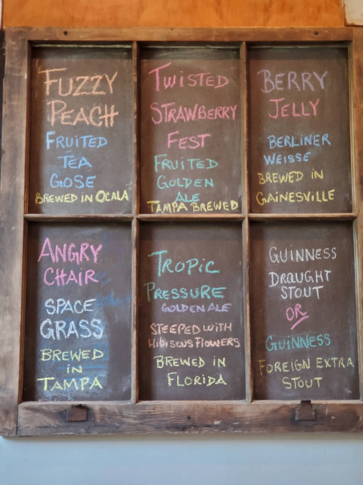 Menu at Wallace's at the Greenhouse restaurant, Homosassa