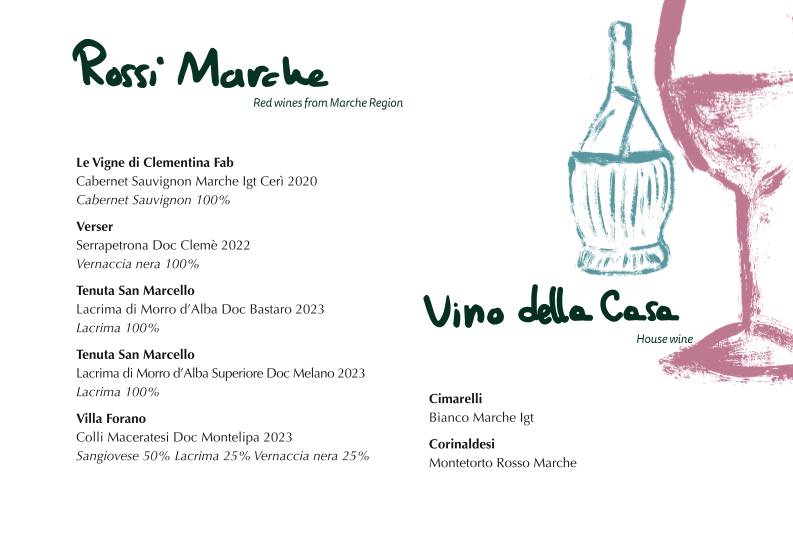 Menu di Hostaria dell'Arco Vecchio - da Pozzo 