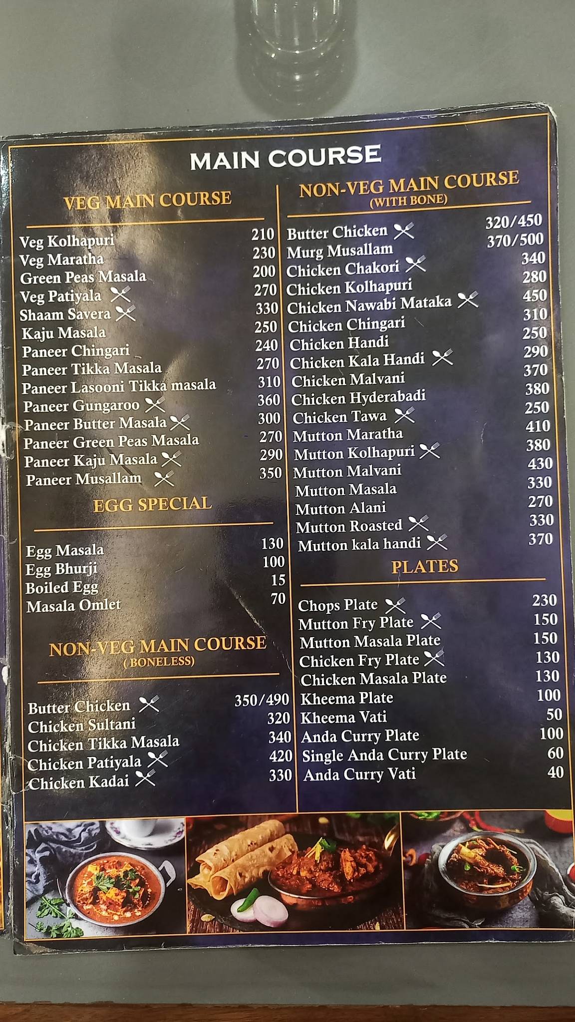 Menu At Hotel Annapurna India Viraj Junction