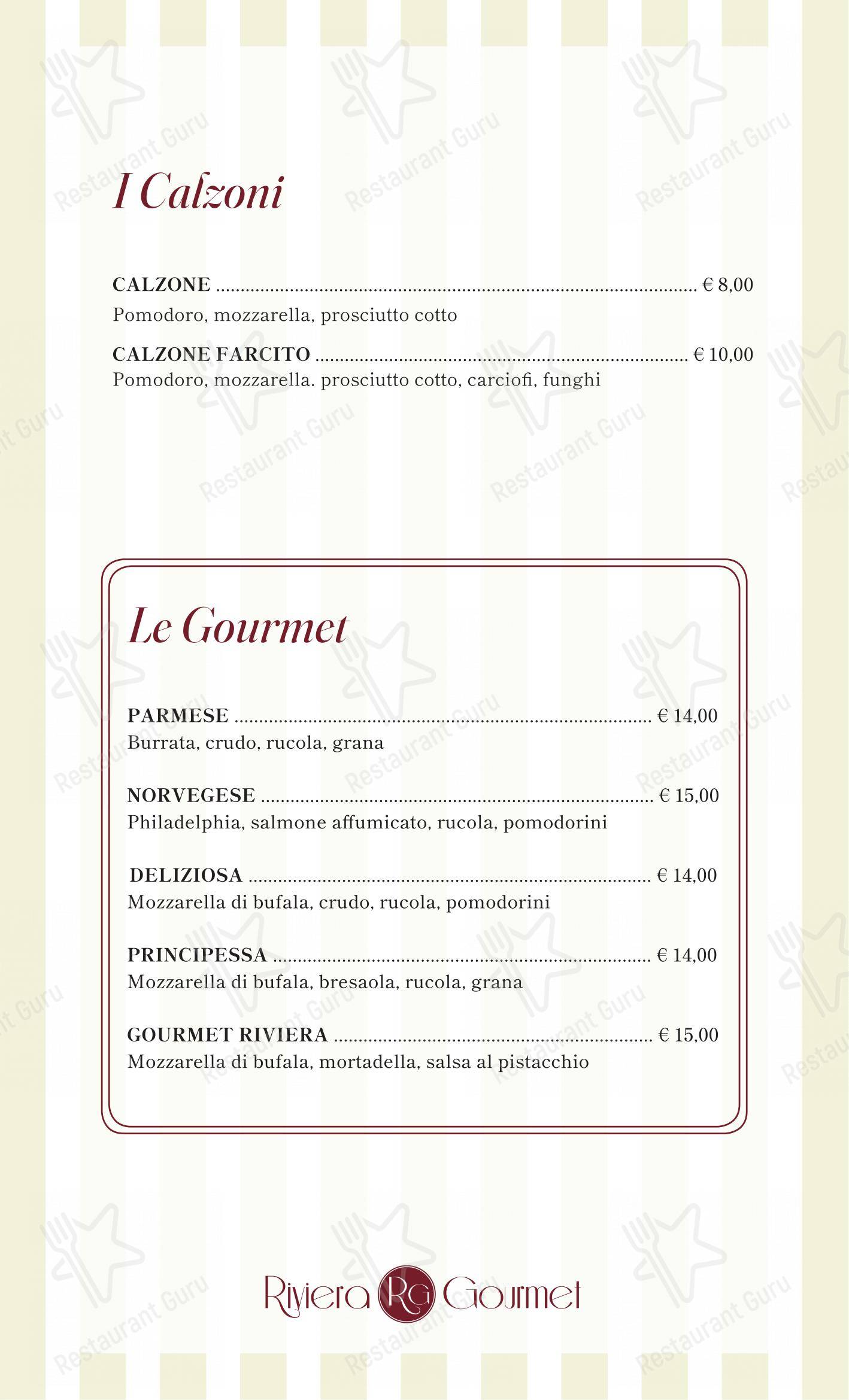 Menu di Splendide Riviera Boutique Art Hotel - Menu