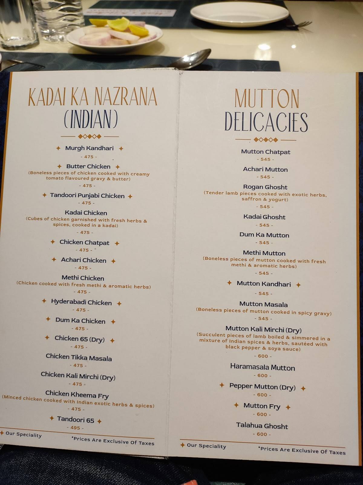 Mak’s Kitchen menu