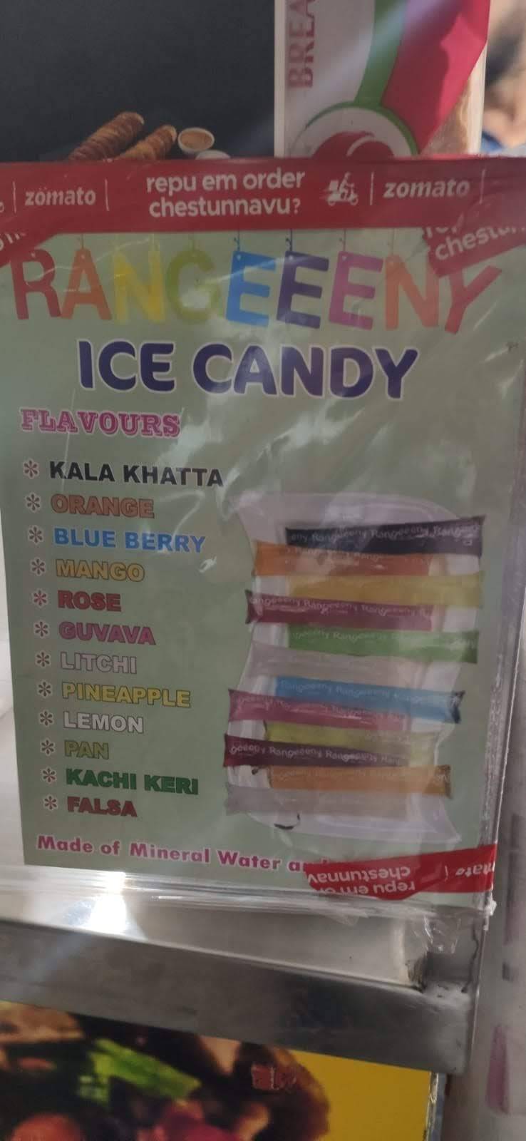 Wraps and Wiches menu