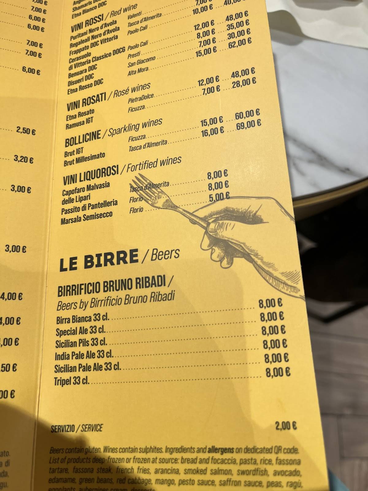 Menu di I Banchi - Ristorante 
