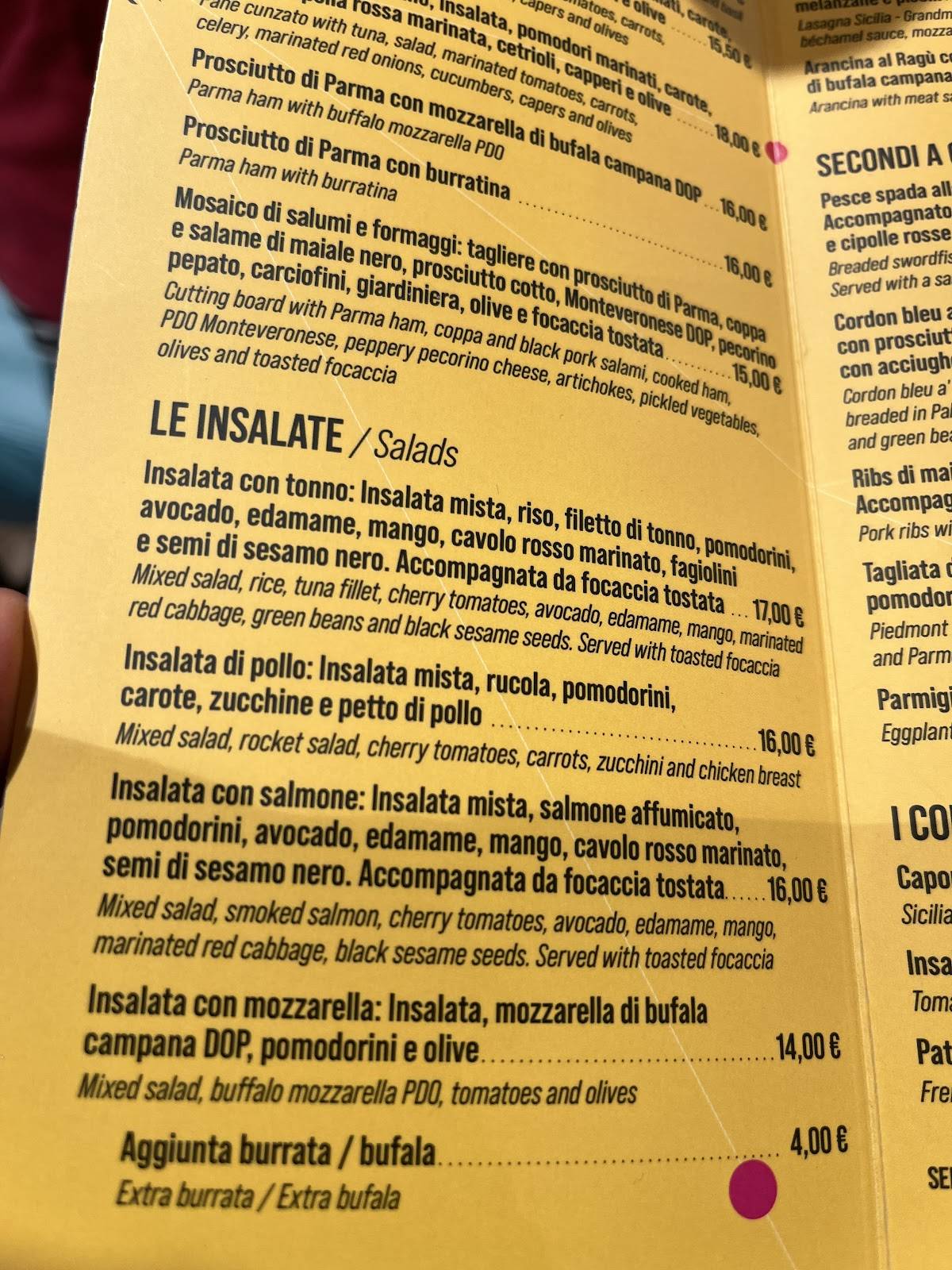 Menu di I Banchi - Ristorante 