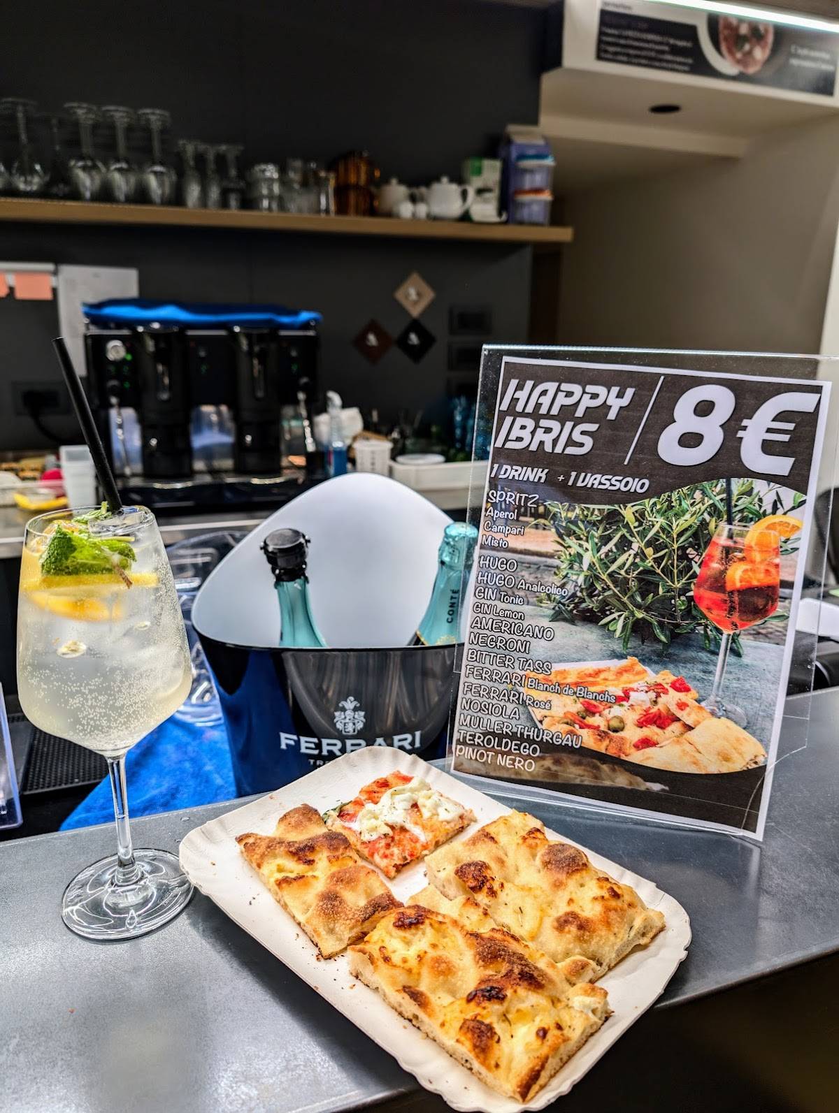 Menu di IBRIS pizzeria e drink 