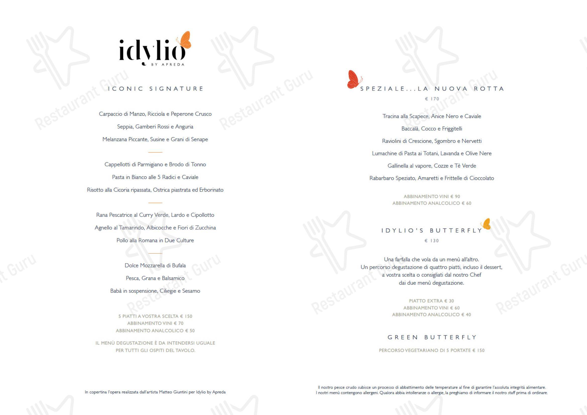 Menu pour Idylio by Apreda - 菜单