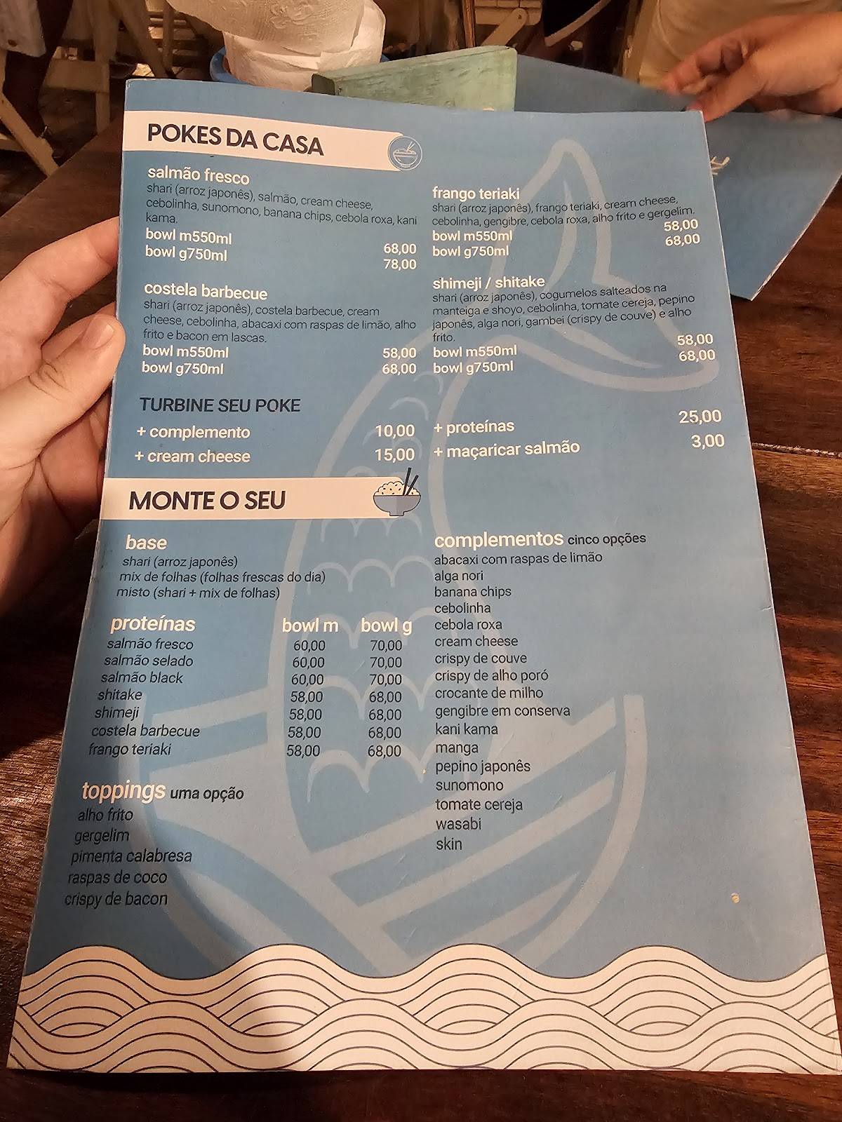 Ika Poke cardápio