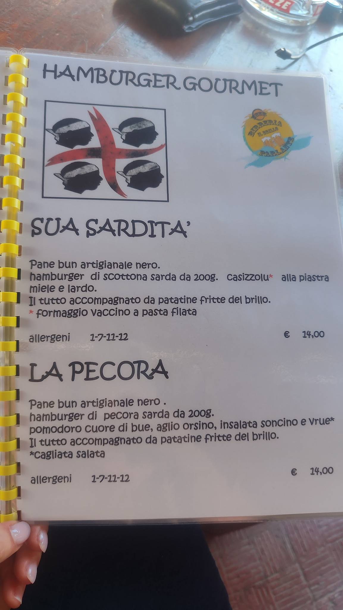 Menu di Il Brillo Parlante 
