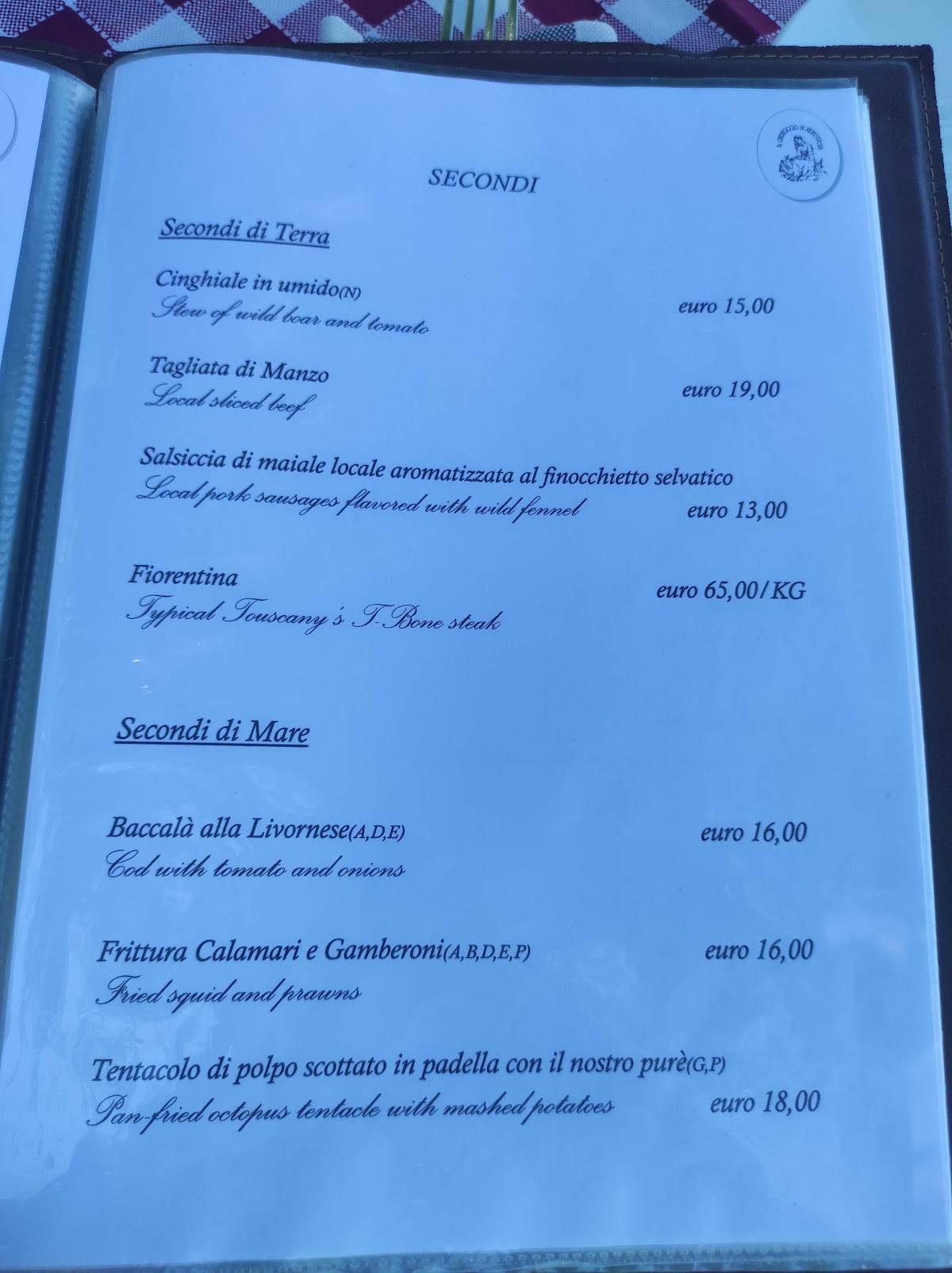 Menu di Il Cantuccio 