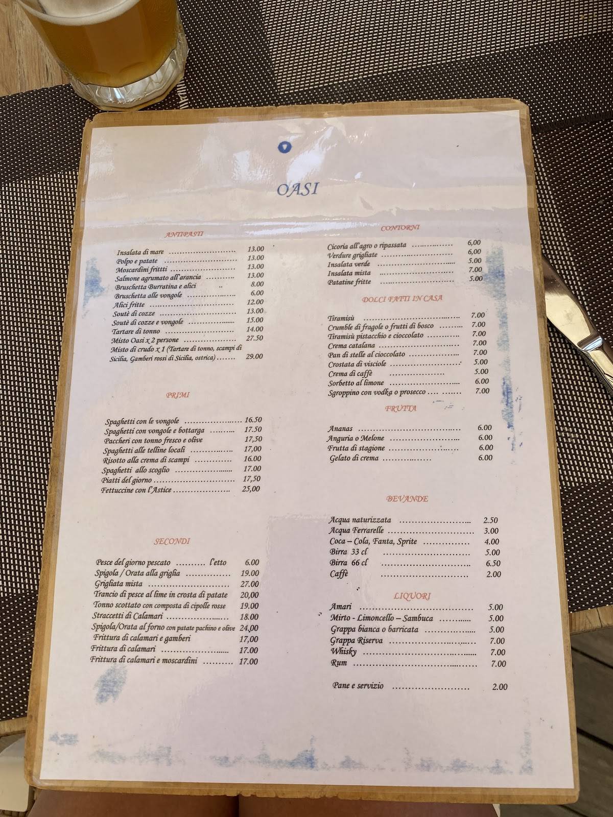 Menu di Il Patio 