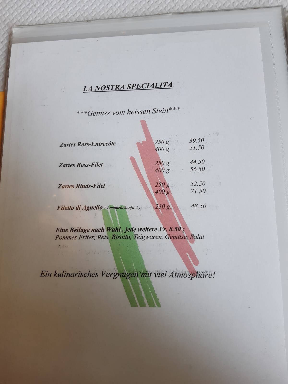 Menu di Il Profeta 