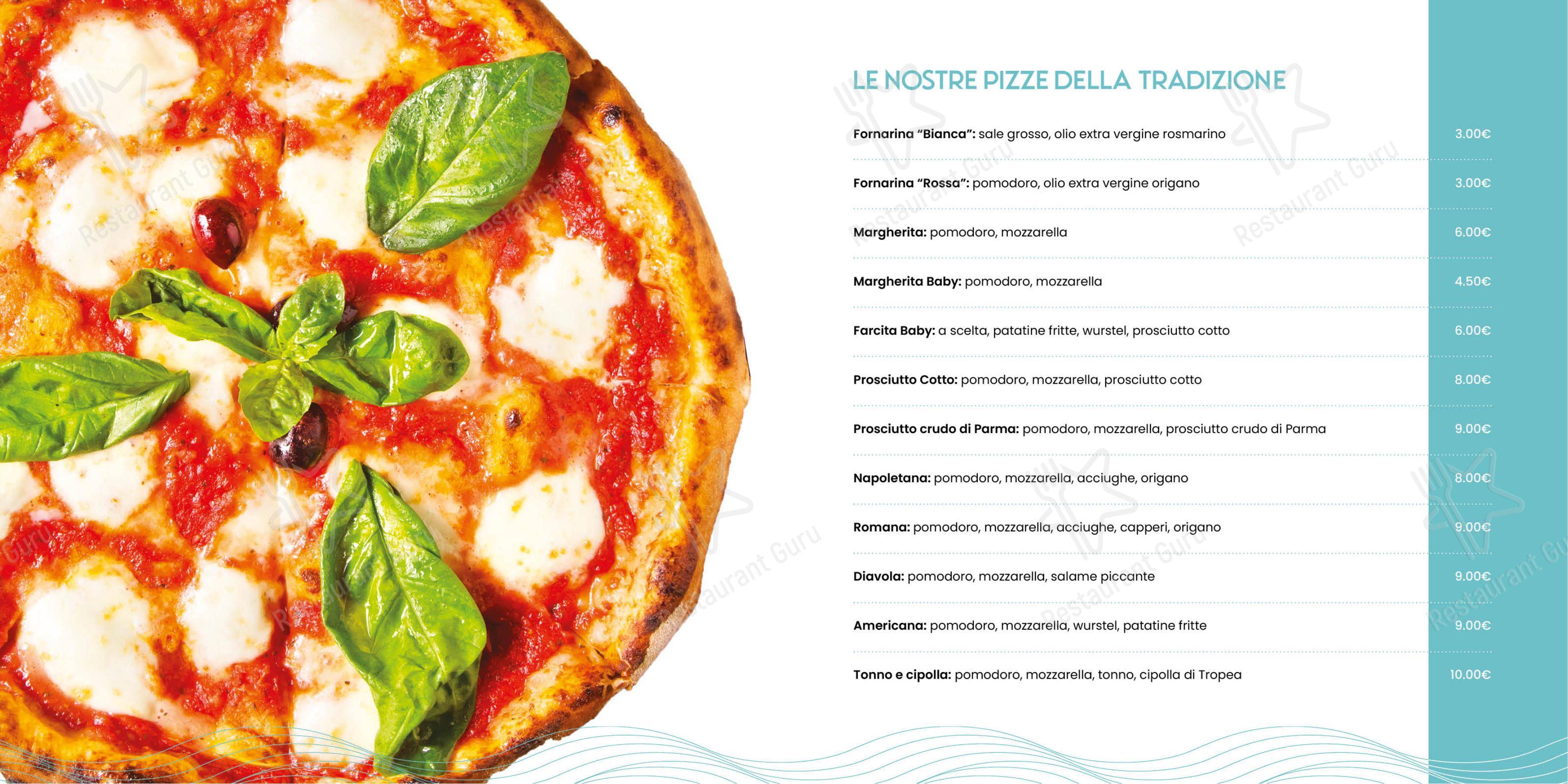 Menu di Il Re Dei Mari - Menu bar